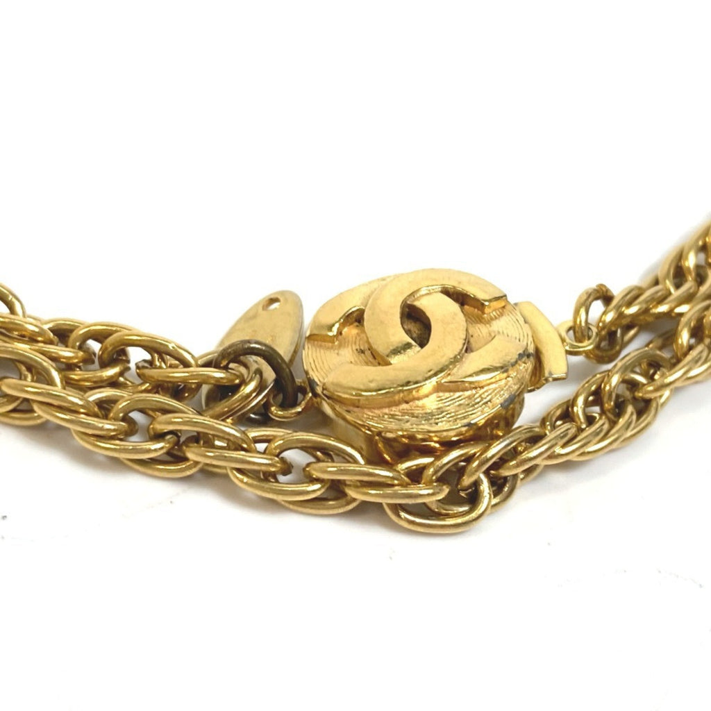 CC Logo Chain Pendant Necklace Metal