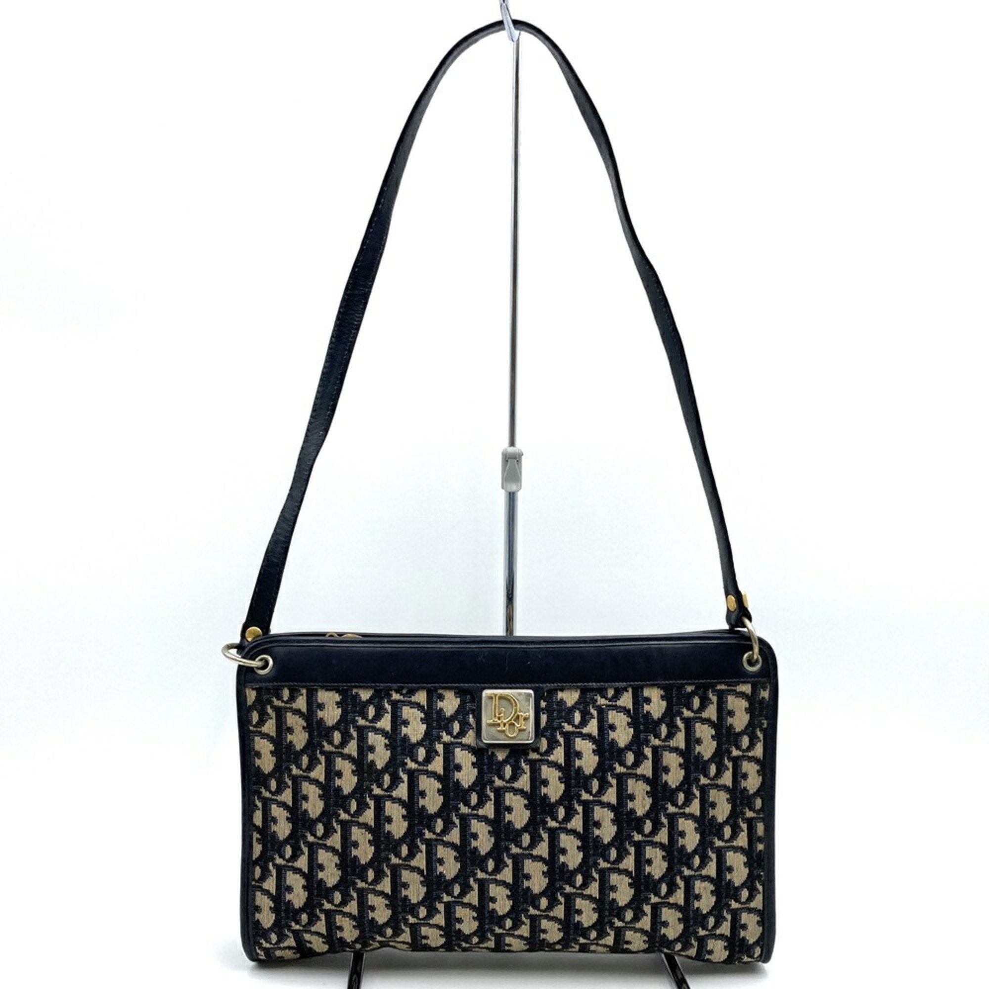 Wristlet Clutch Oblique Canvas