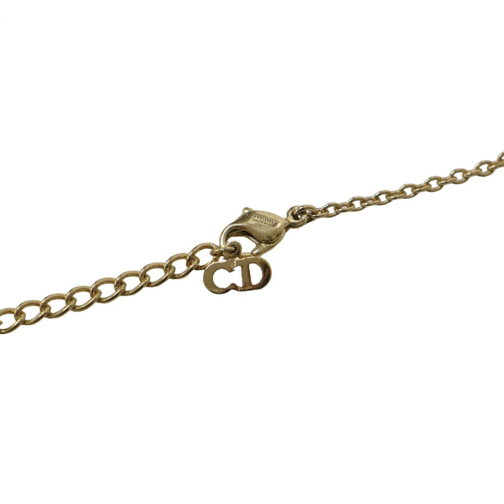 Pendant Necklace Gold With Rhinestone