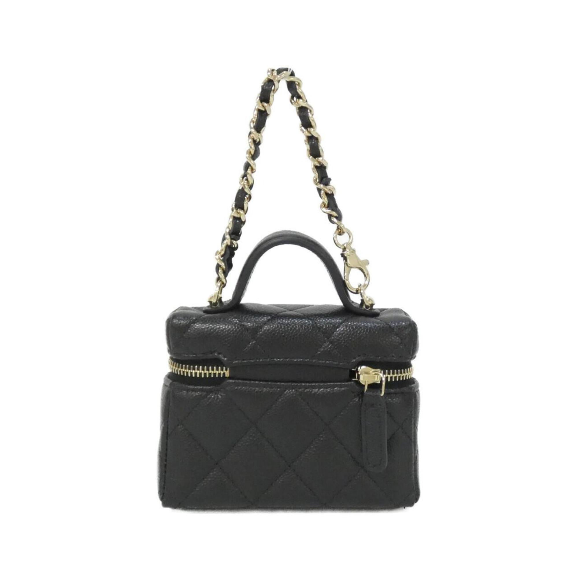 Charm Black Leather Handbag Charm