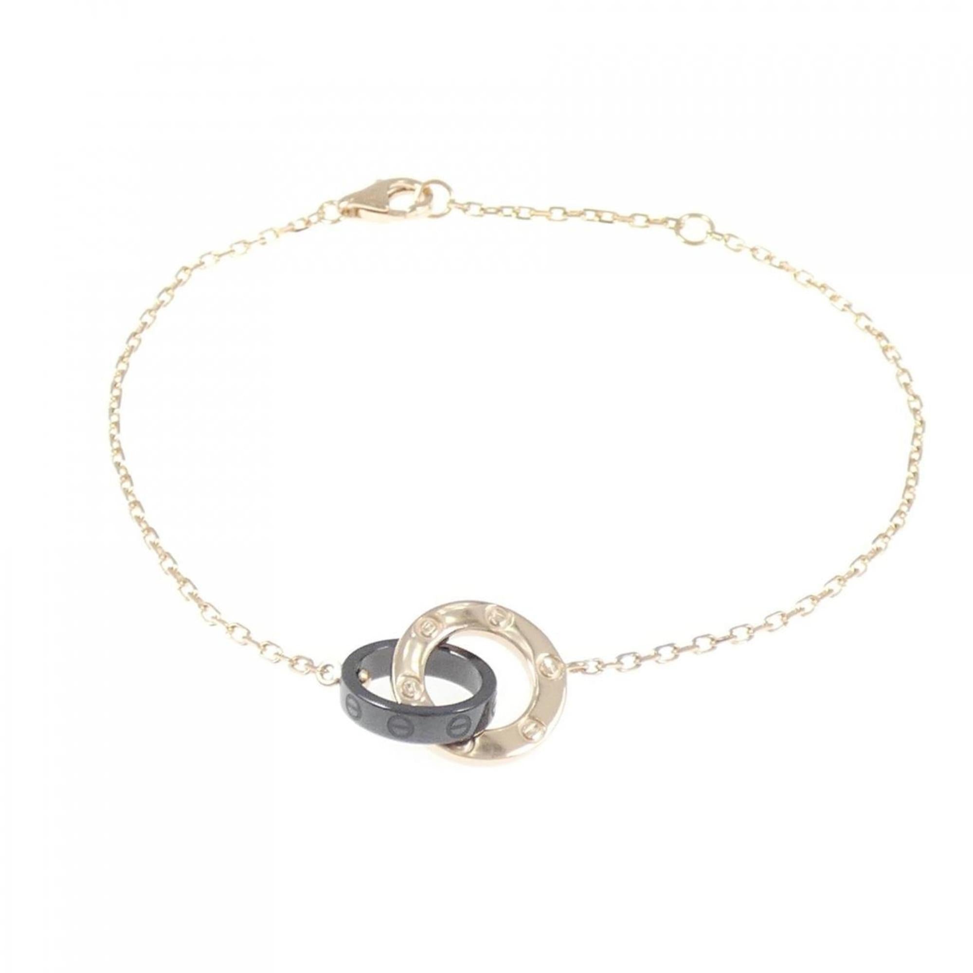 Love Bracelet Pink Ceramic and Diamond