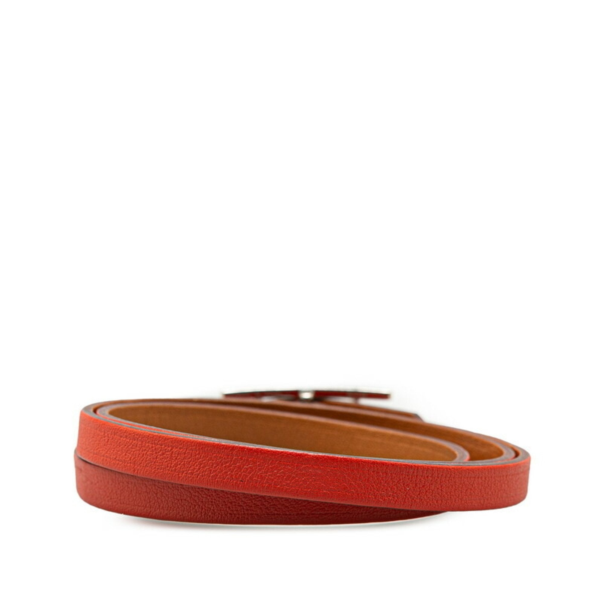 Swift Leather Bracelet Brown and Orange