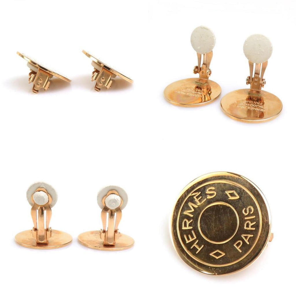 Earrings Gold-Tone Metal