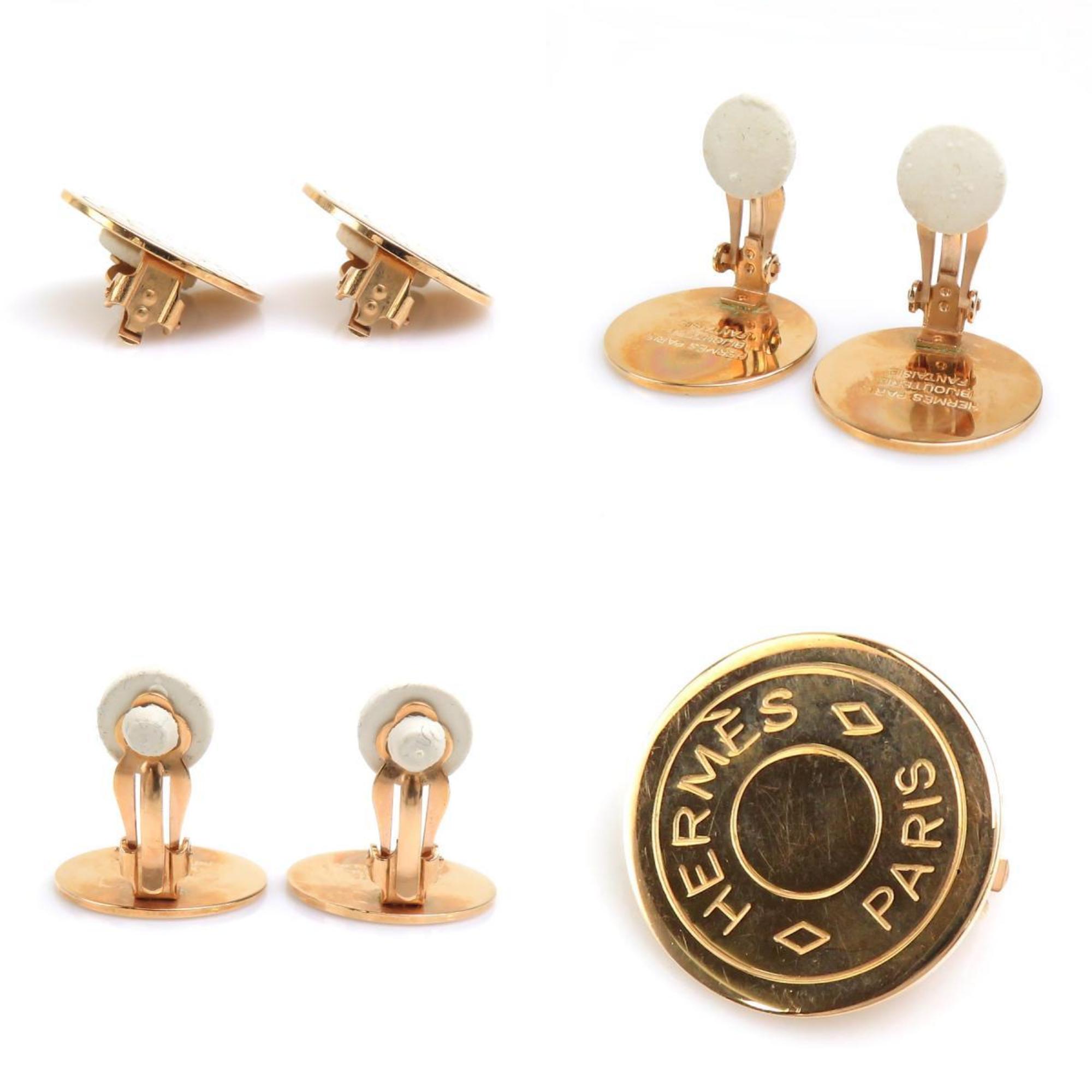 Earrings Gold-Tone Metal