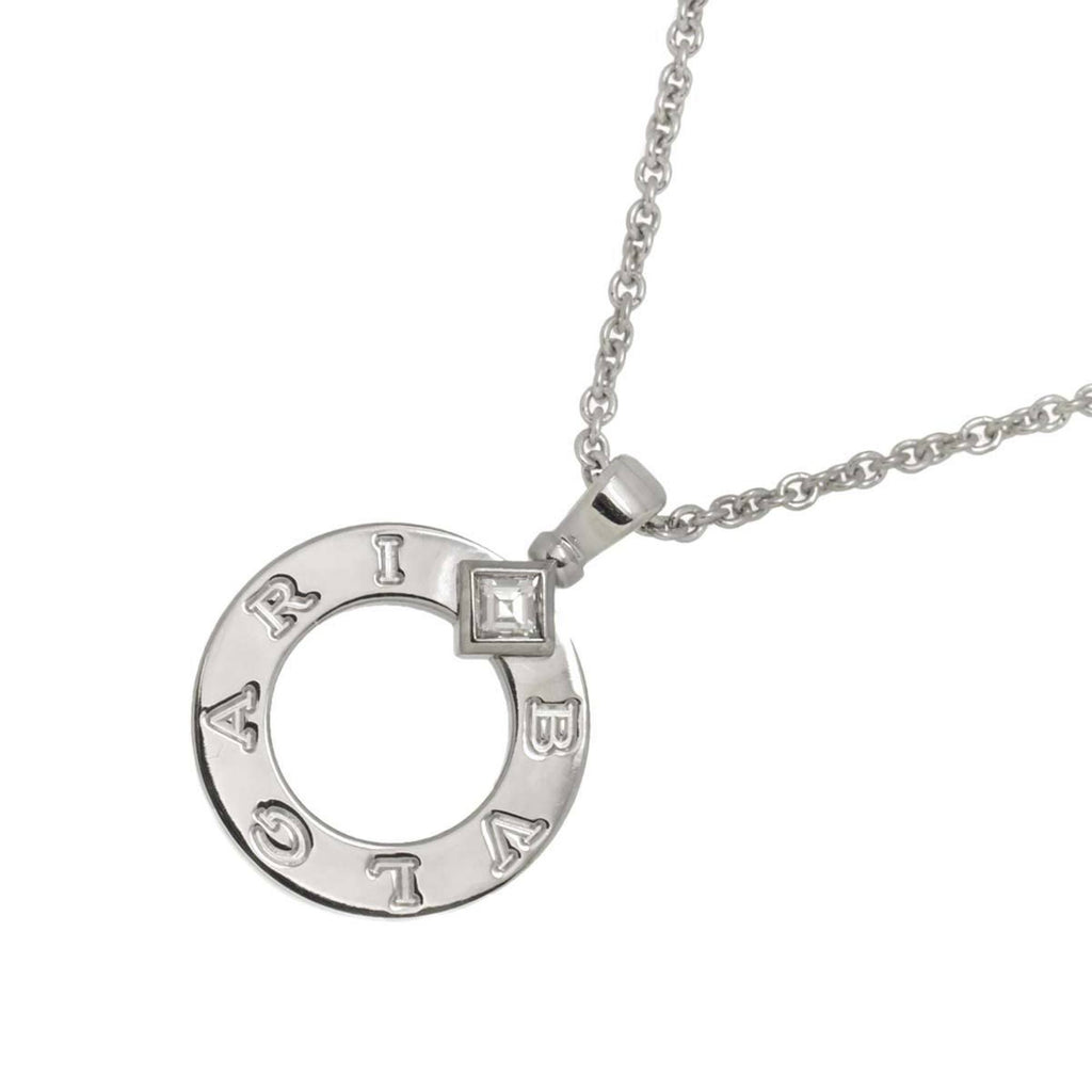 Pendant Necklace 18K White Gold 45cm