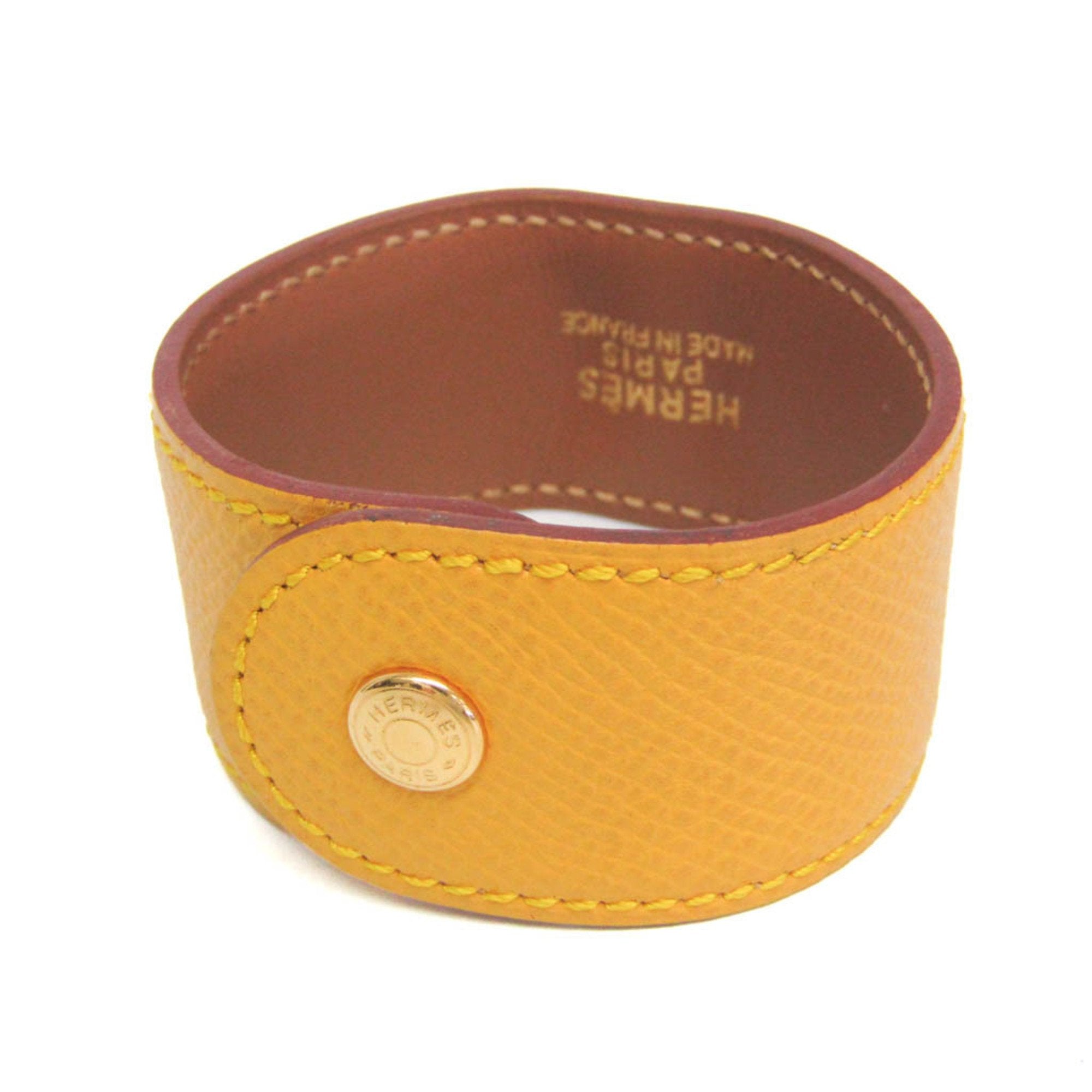 Courchevel Leather Bracelet Yellow