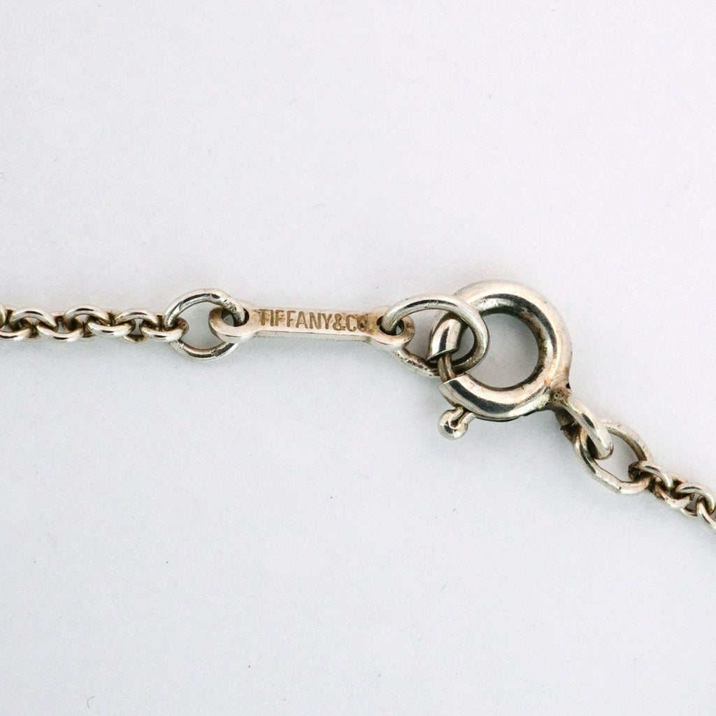 Bean Pendant Necklace Sterling Silver 12.8mm