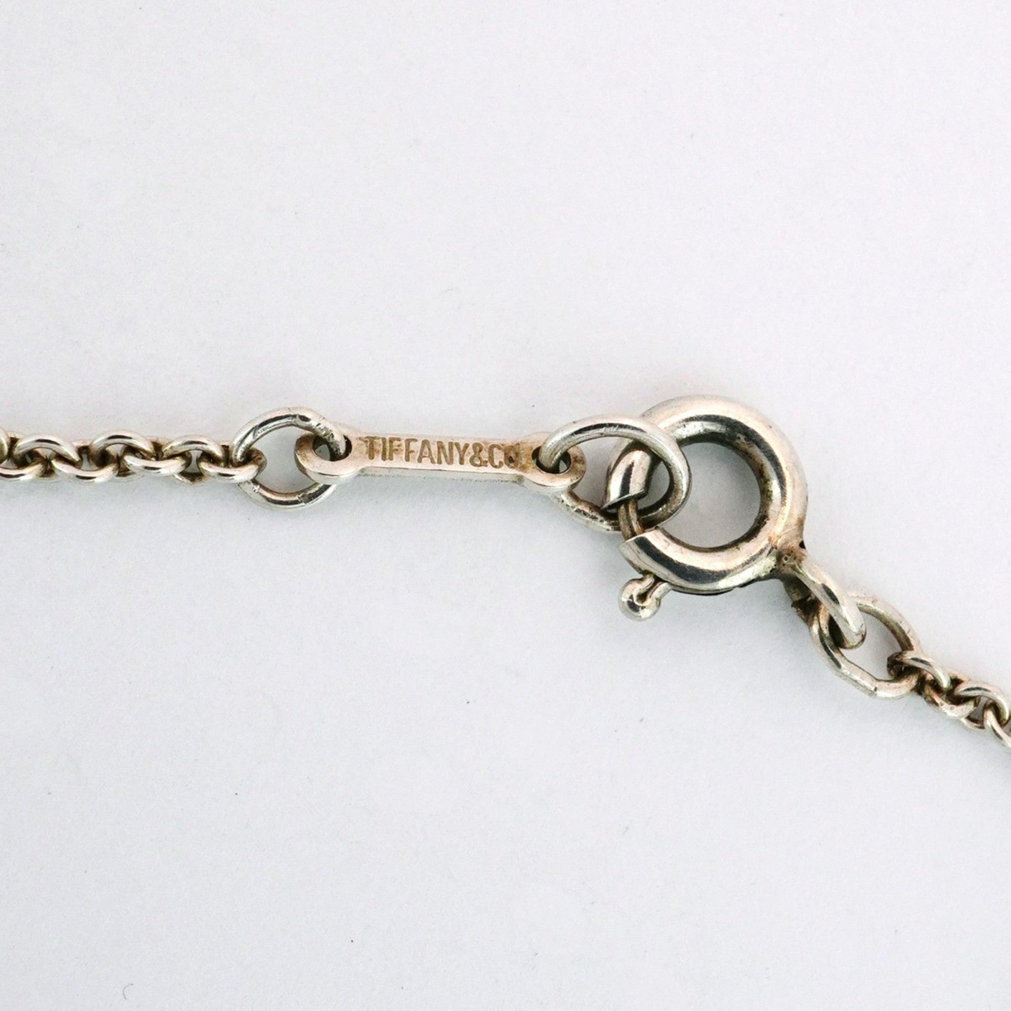 Bean Pendant Necklace Sterling Silver 12.8mm