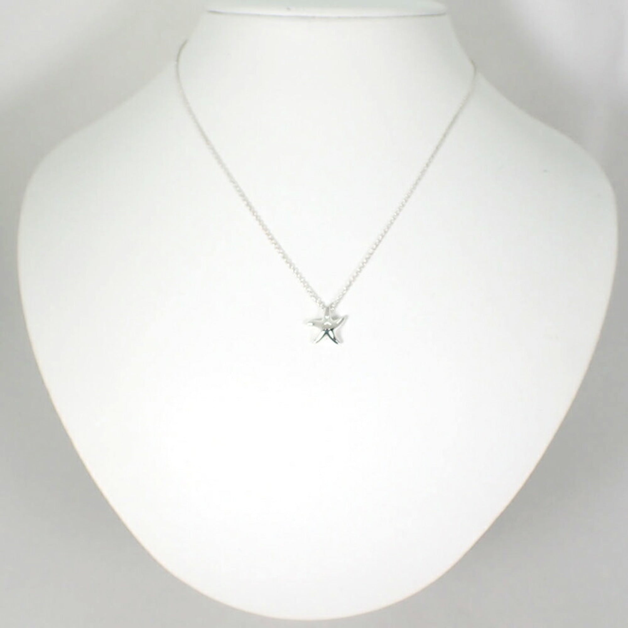 Starfish Pendant Necklace Sterling Silver