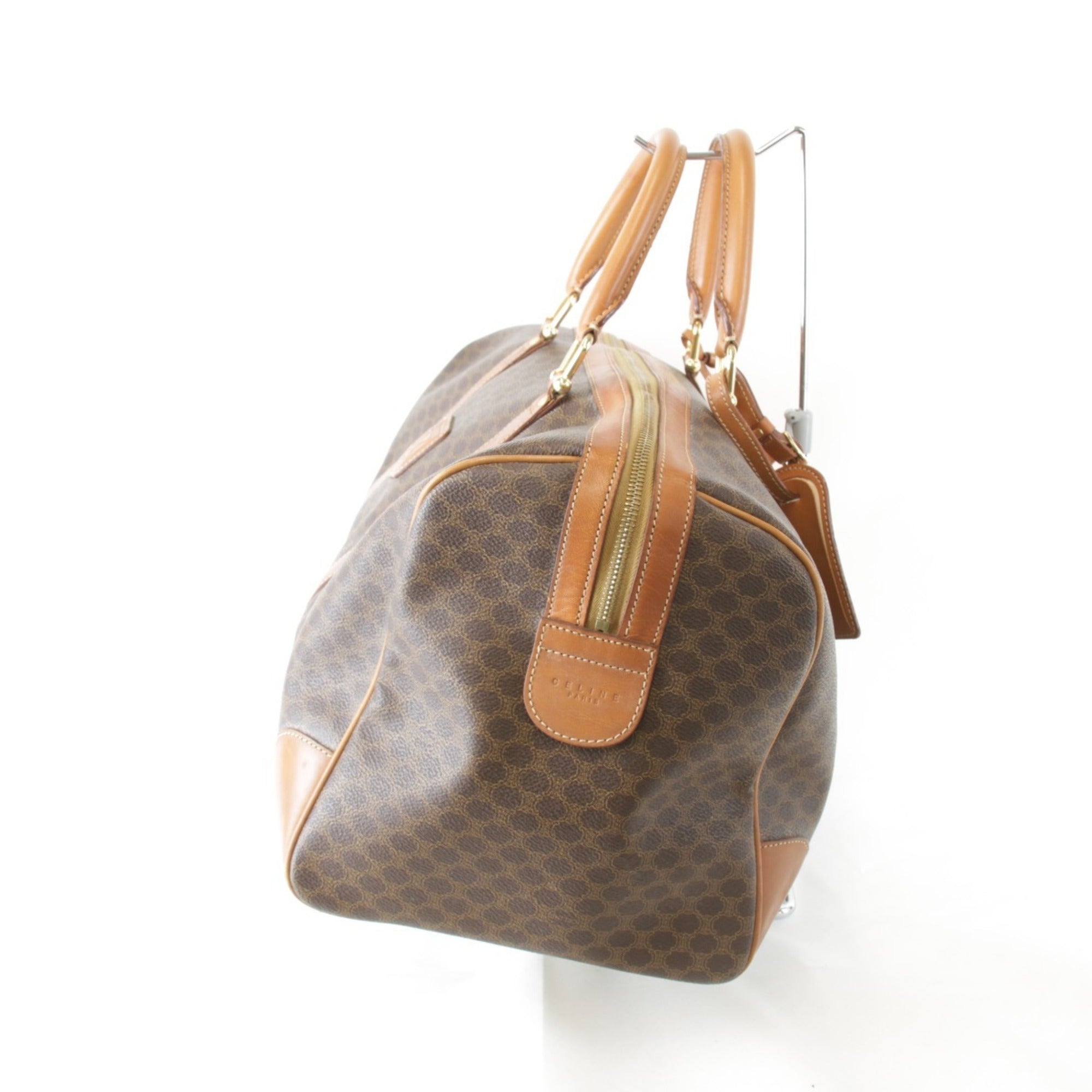 Vintage Duffle Bag Macadam Coated Canvas Large