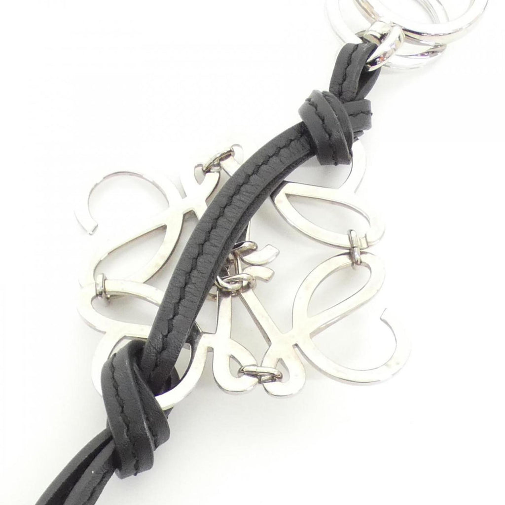 Handbag Charm Leather Black