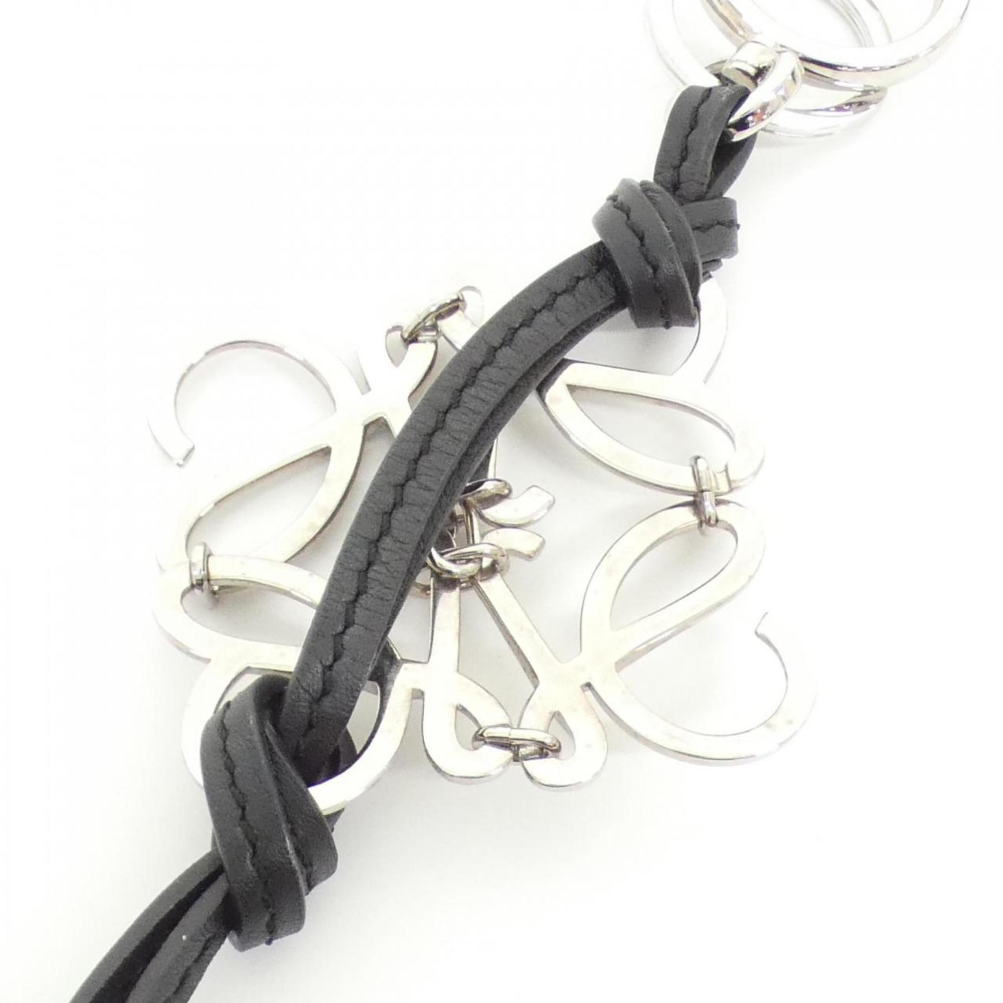 Handbag Charm Leather Black