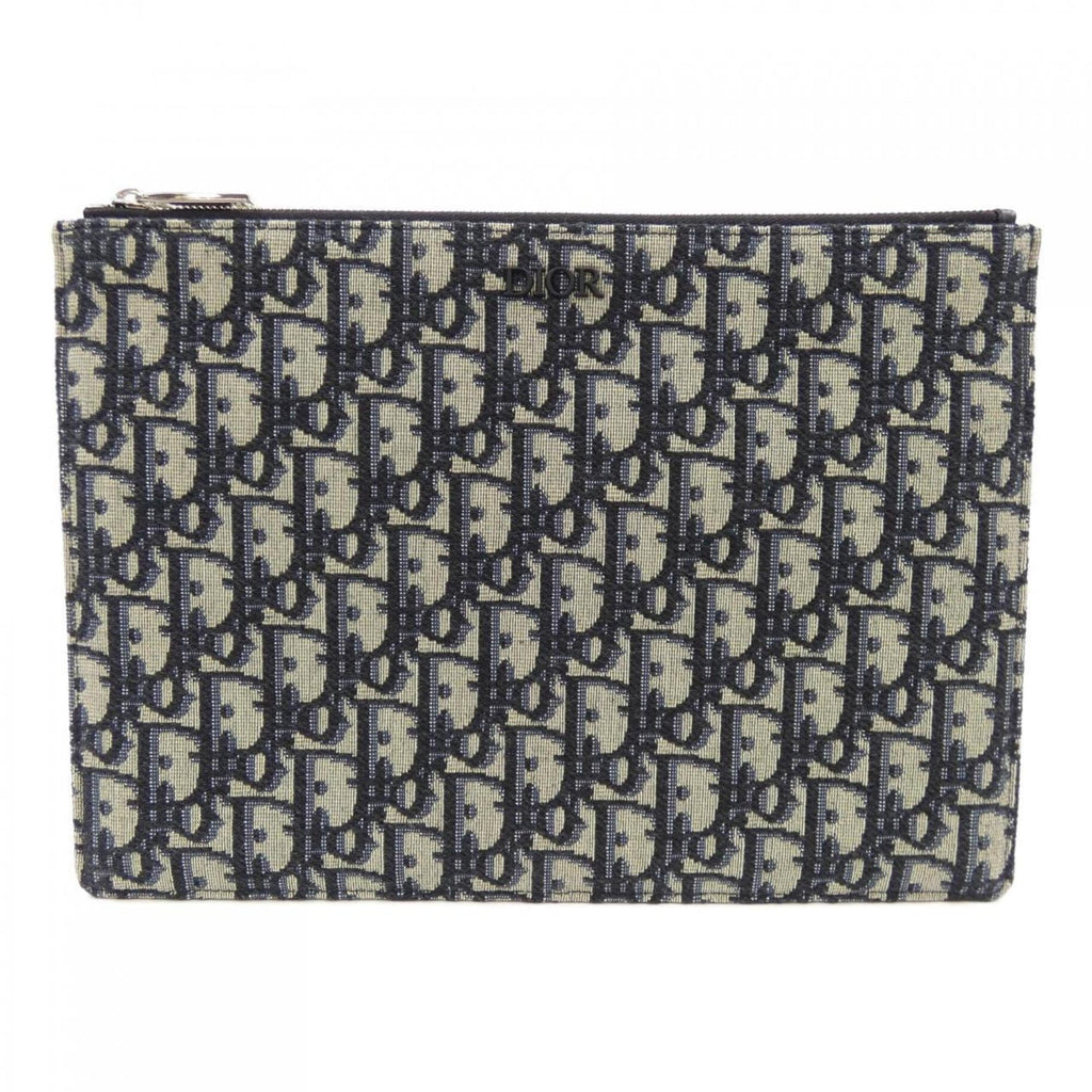 Wristlet Clutch Oblique Canvas