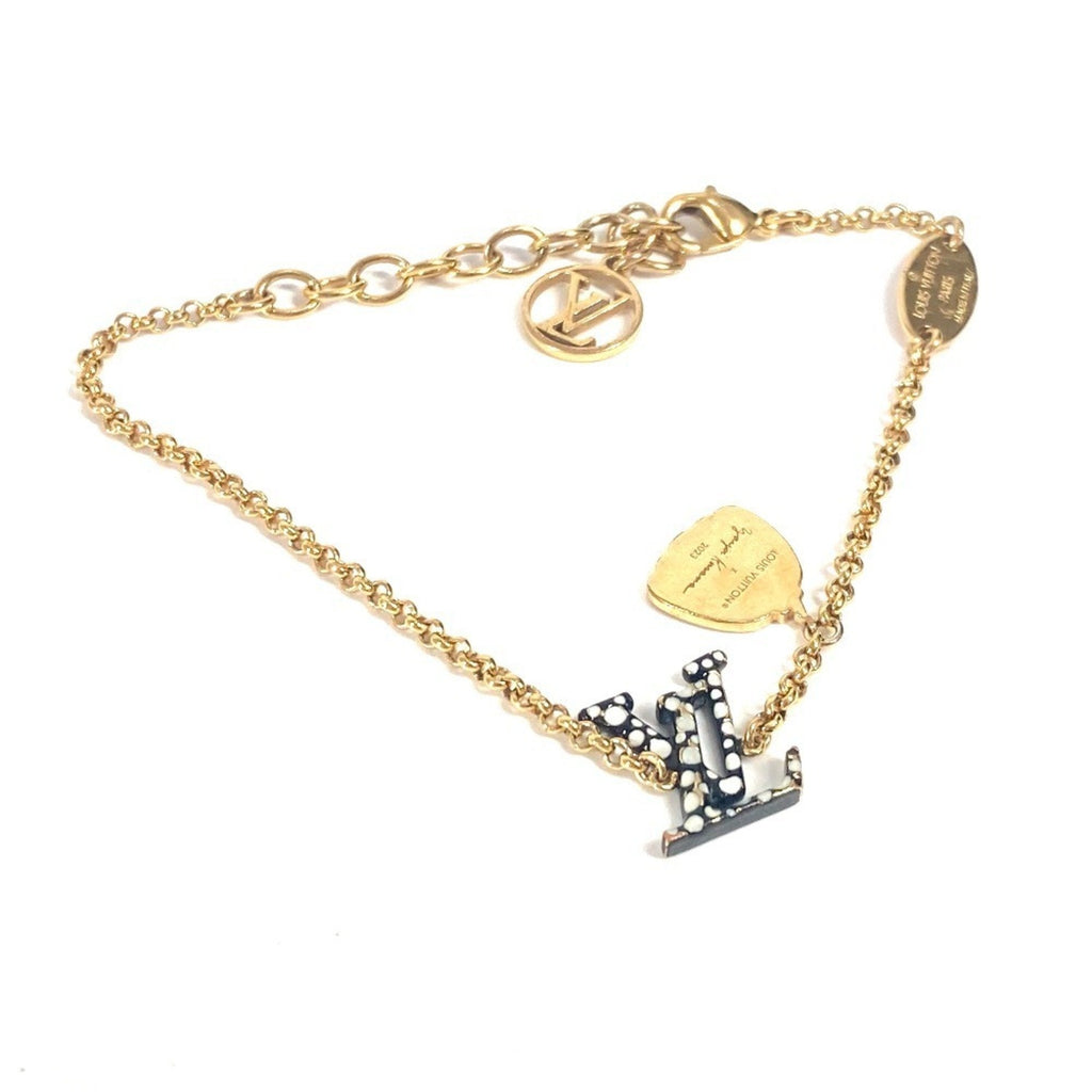 Charm Bracelet Metal Black
