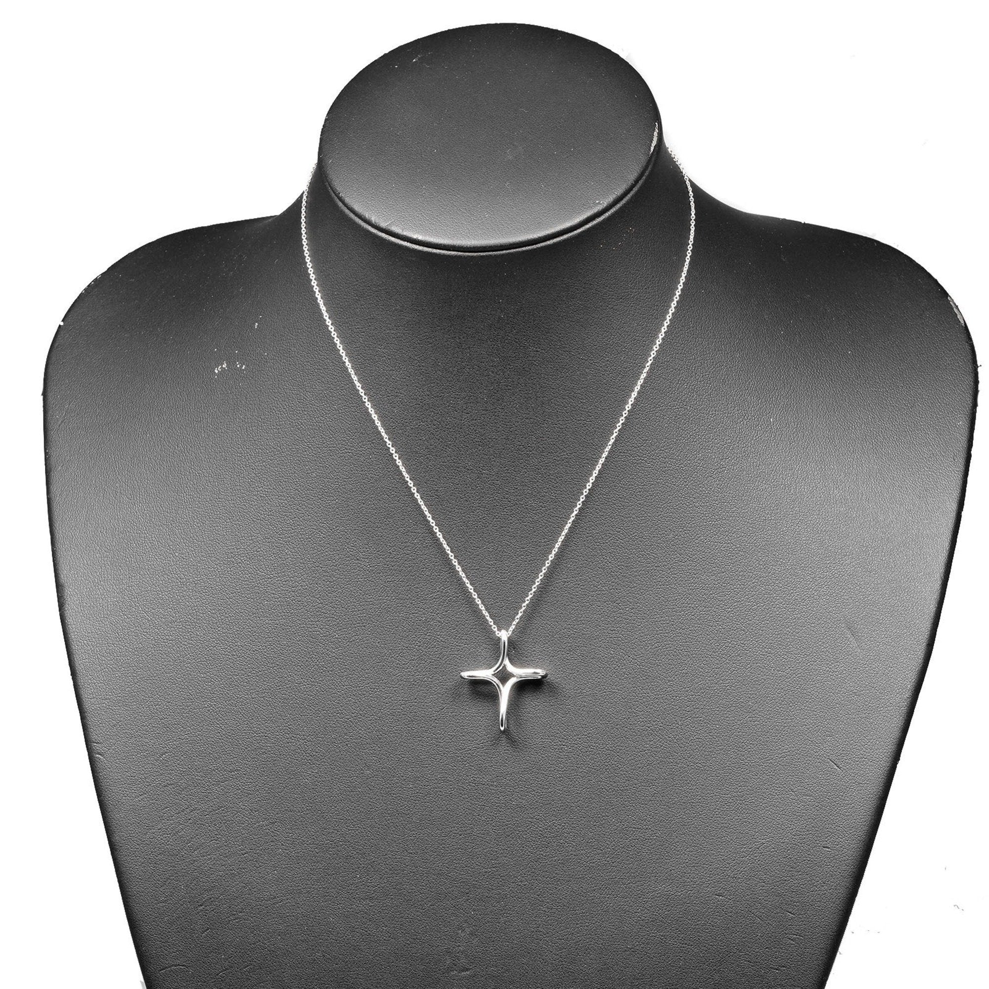 Cross Pendant Necklace Sterling Silver