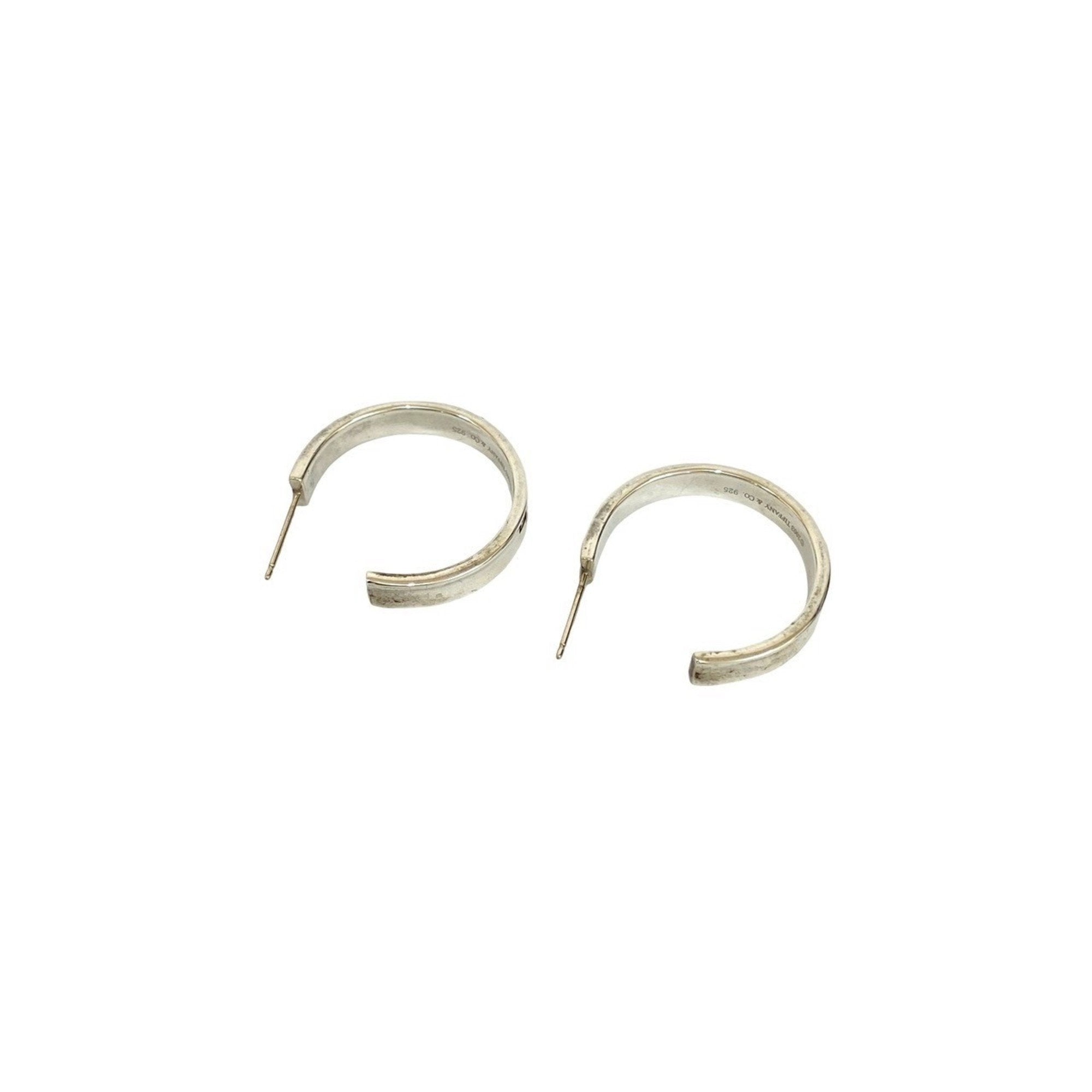 Earrings Logo Hoop Sterling Silver