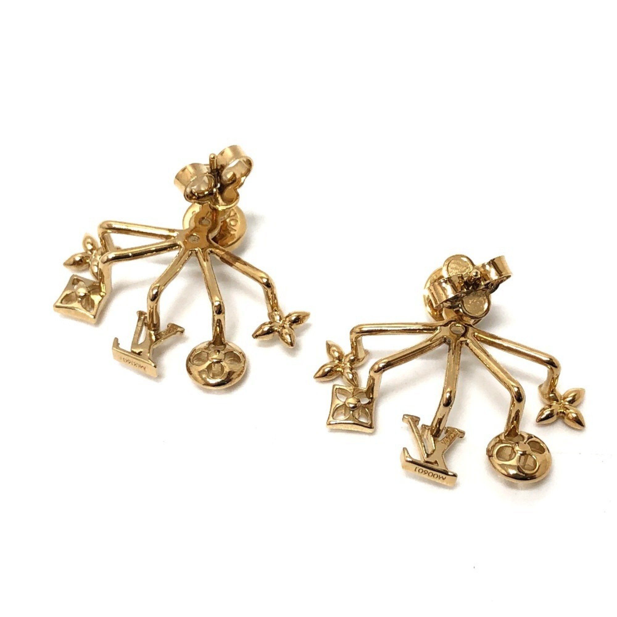 Pearl Clip-On Earrings Brass and Metal