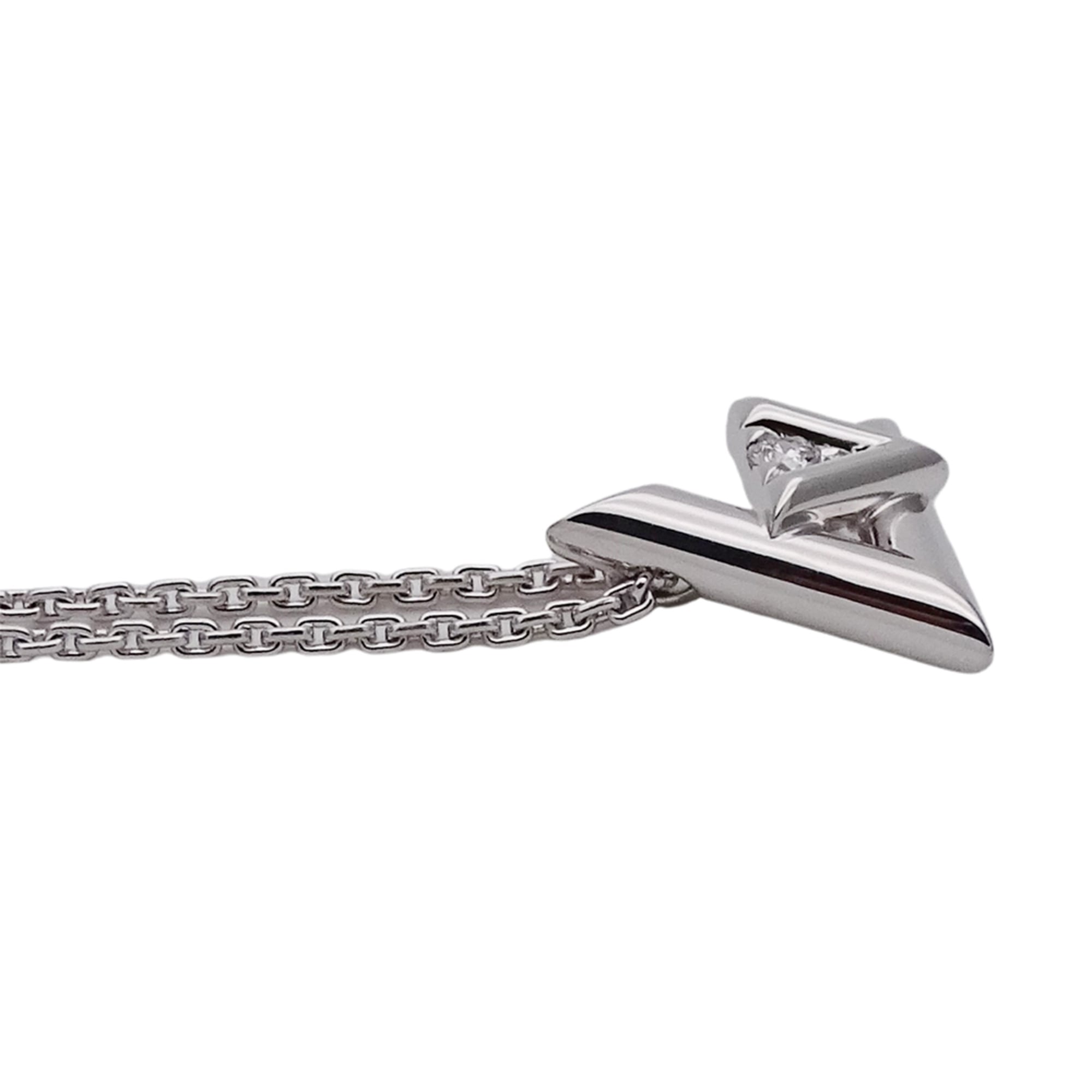 Volt One Pendant Necklace 18K White Gold Mini