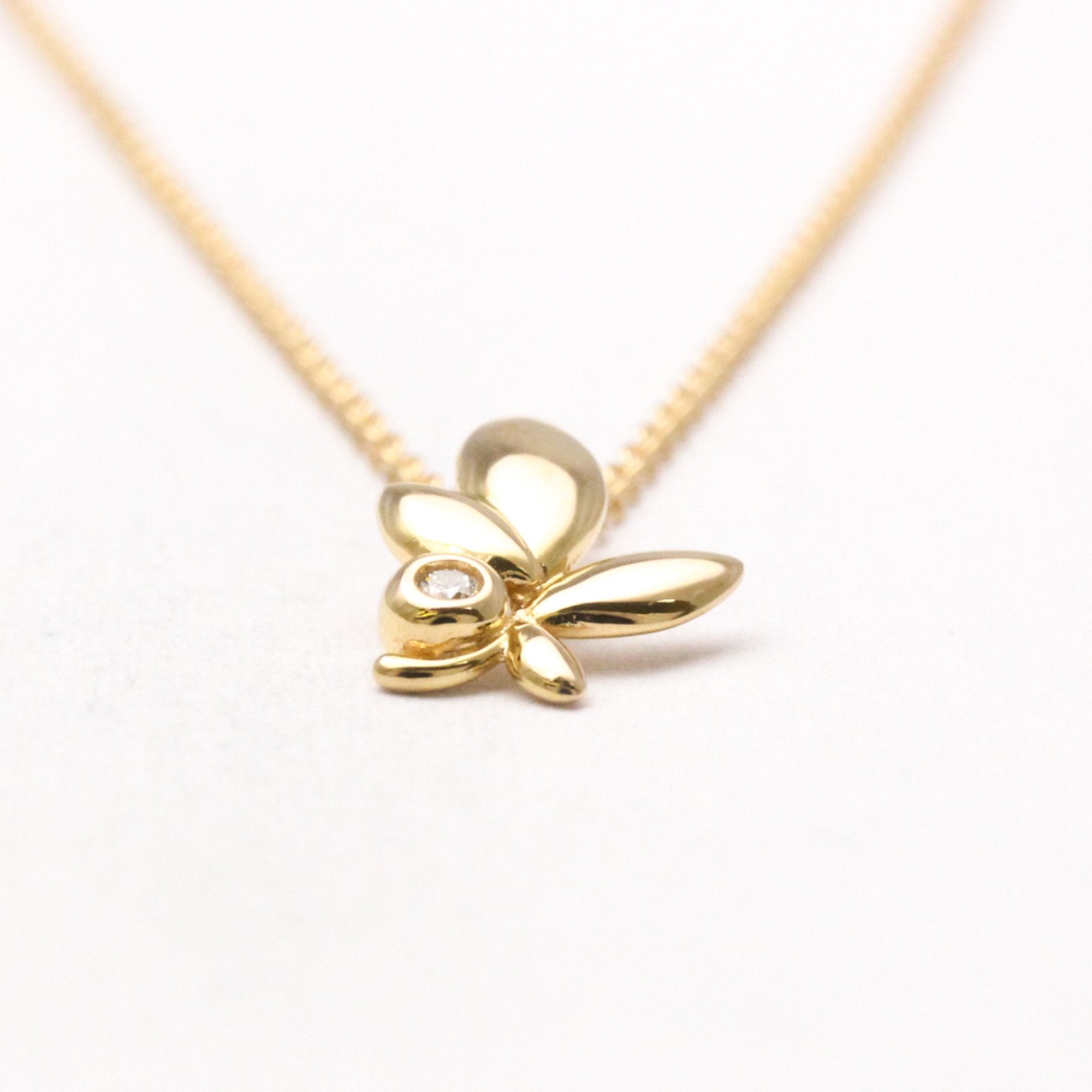 Pendant Necklace 18K Rose Gold with Diamond