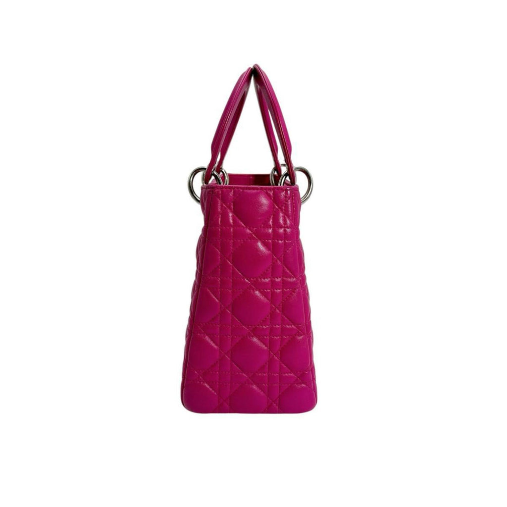 Lady Dior Bag Cannage Quilt Lambskin Medium