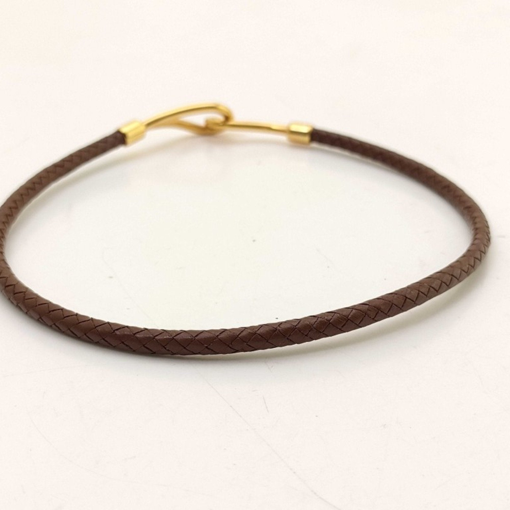 Leather Pendant Necklace Brown