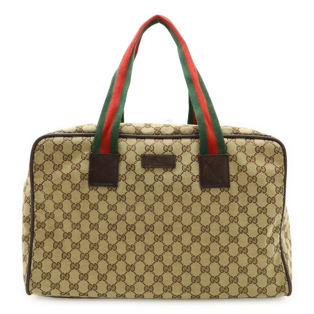 Web Carry On Duffle Bag GG Canvas Large