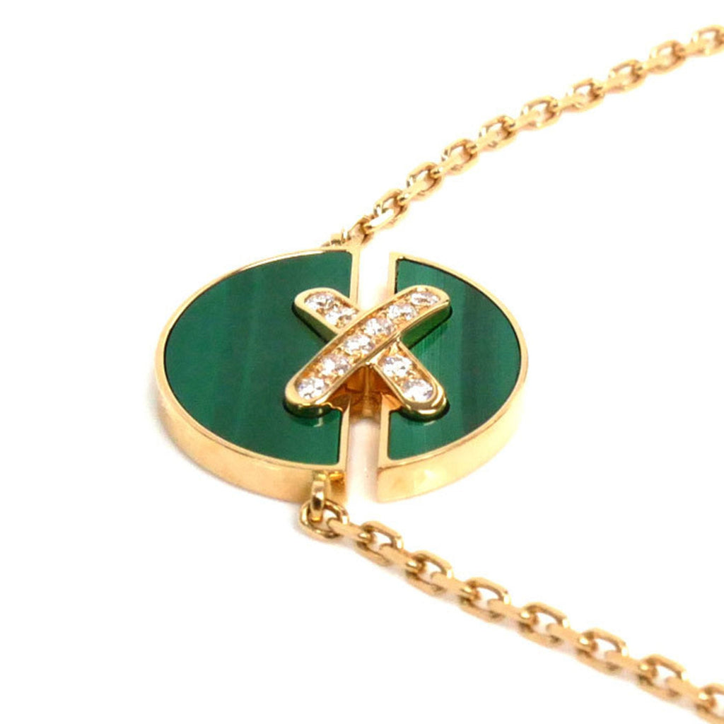 Charm Bracelet 18K Rose Gold with Diamond and Malachite