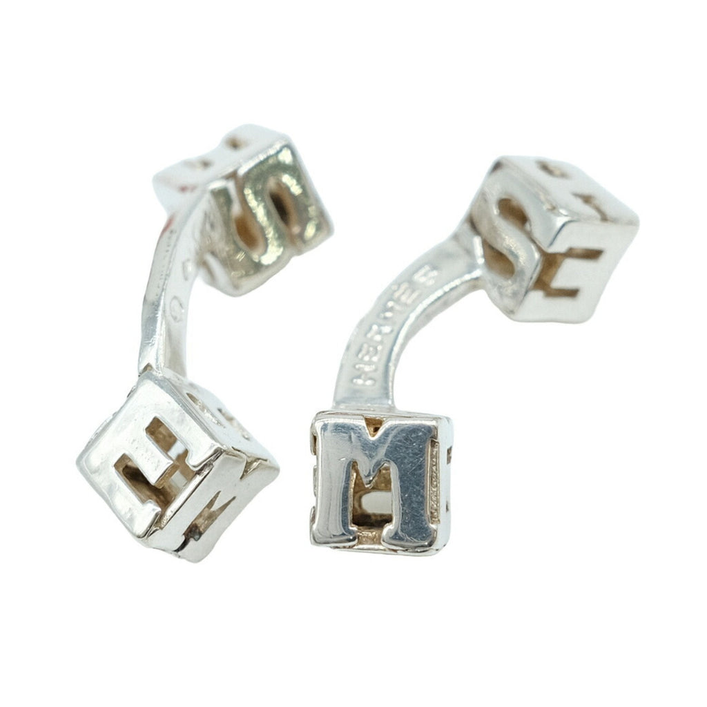 Cube Cufflinks Sterling Silver Bracelet