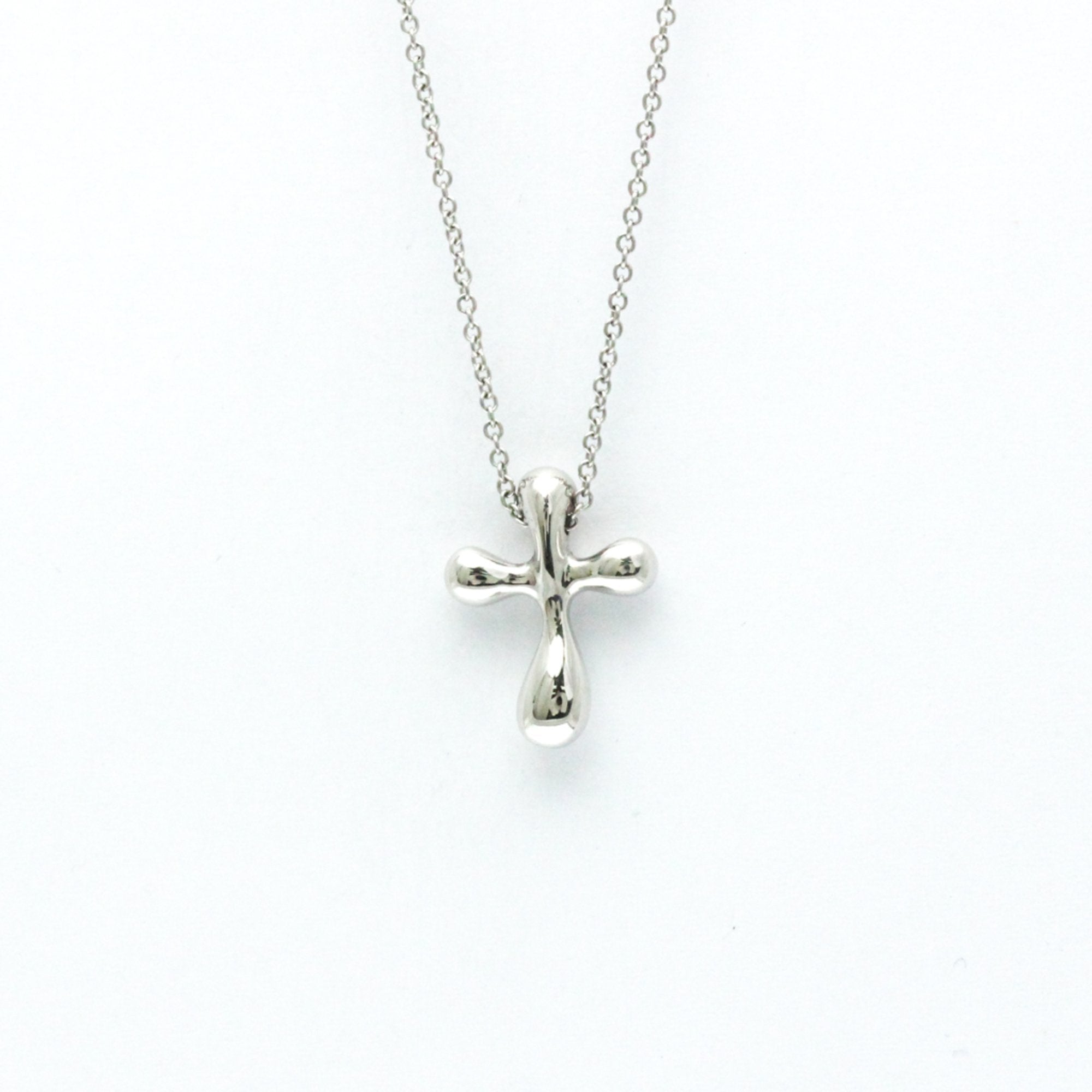 Cross Pendant Necklace Platinum