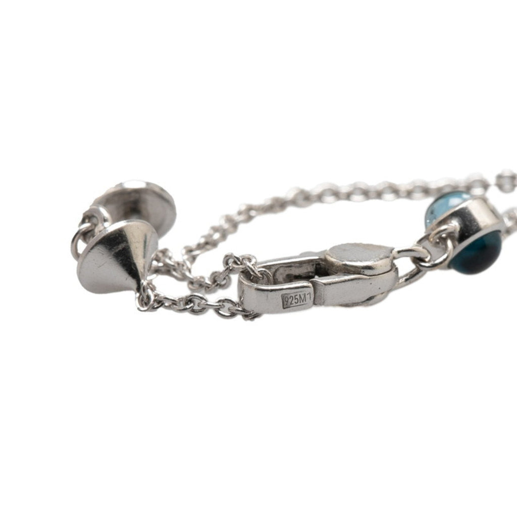 Pendant Necklace Sterling Silver with Topaz
