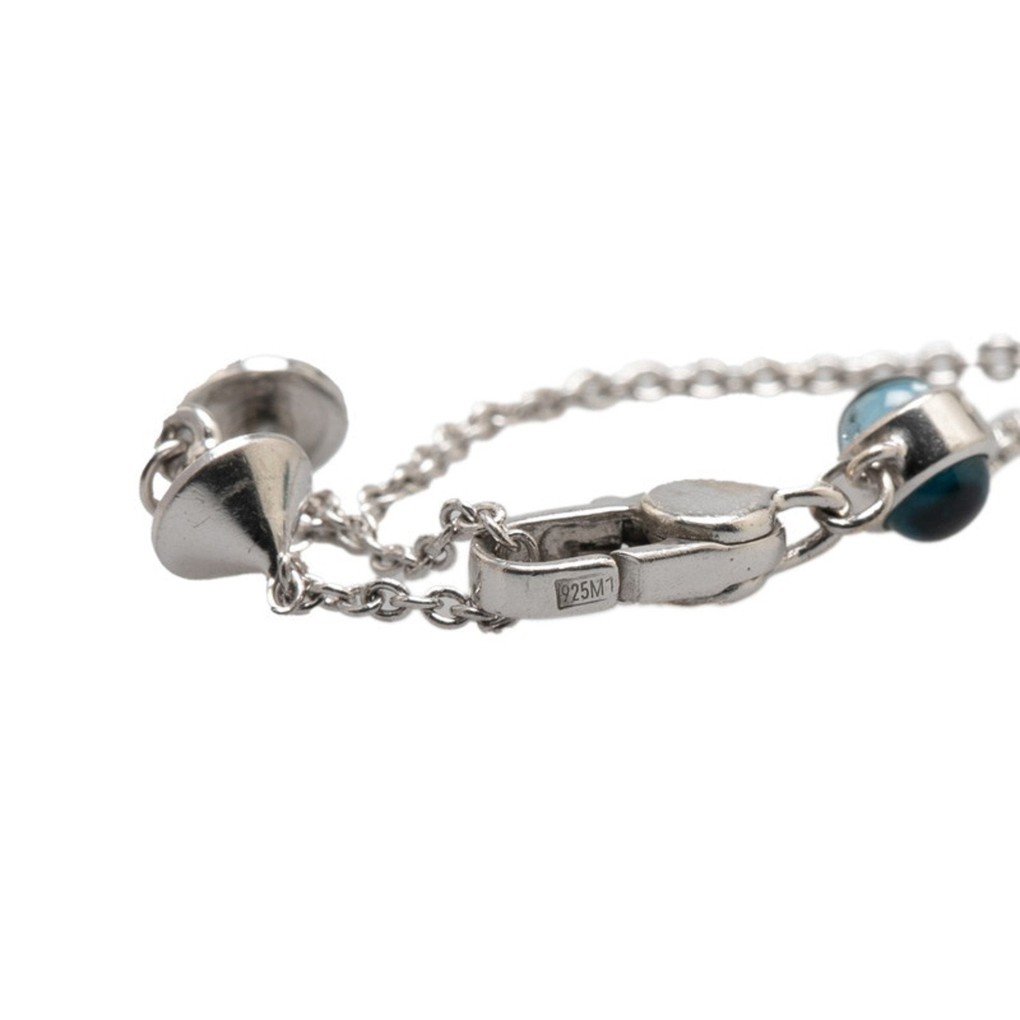 Pendant Necklace Sterling Silver with Topaz