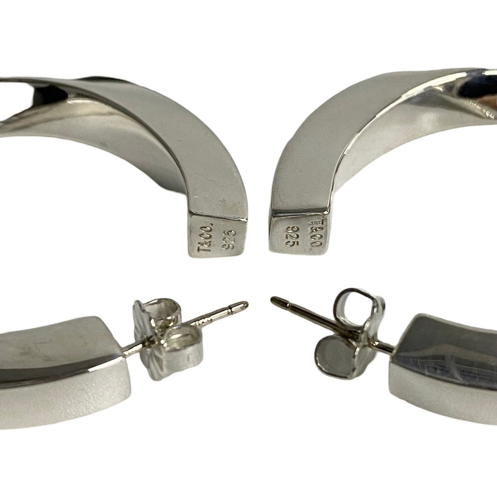 Earrings Logo Hoop Sterling Silver