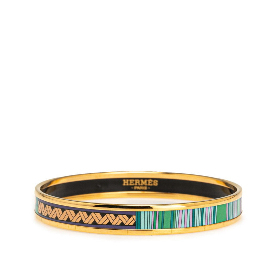 Enamel Bracelet Gold With Purple And Multicolor Plated