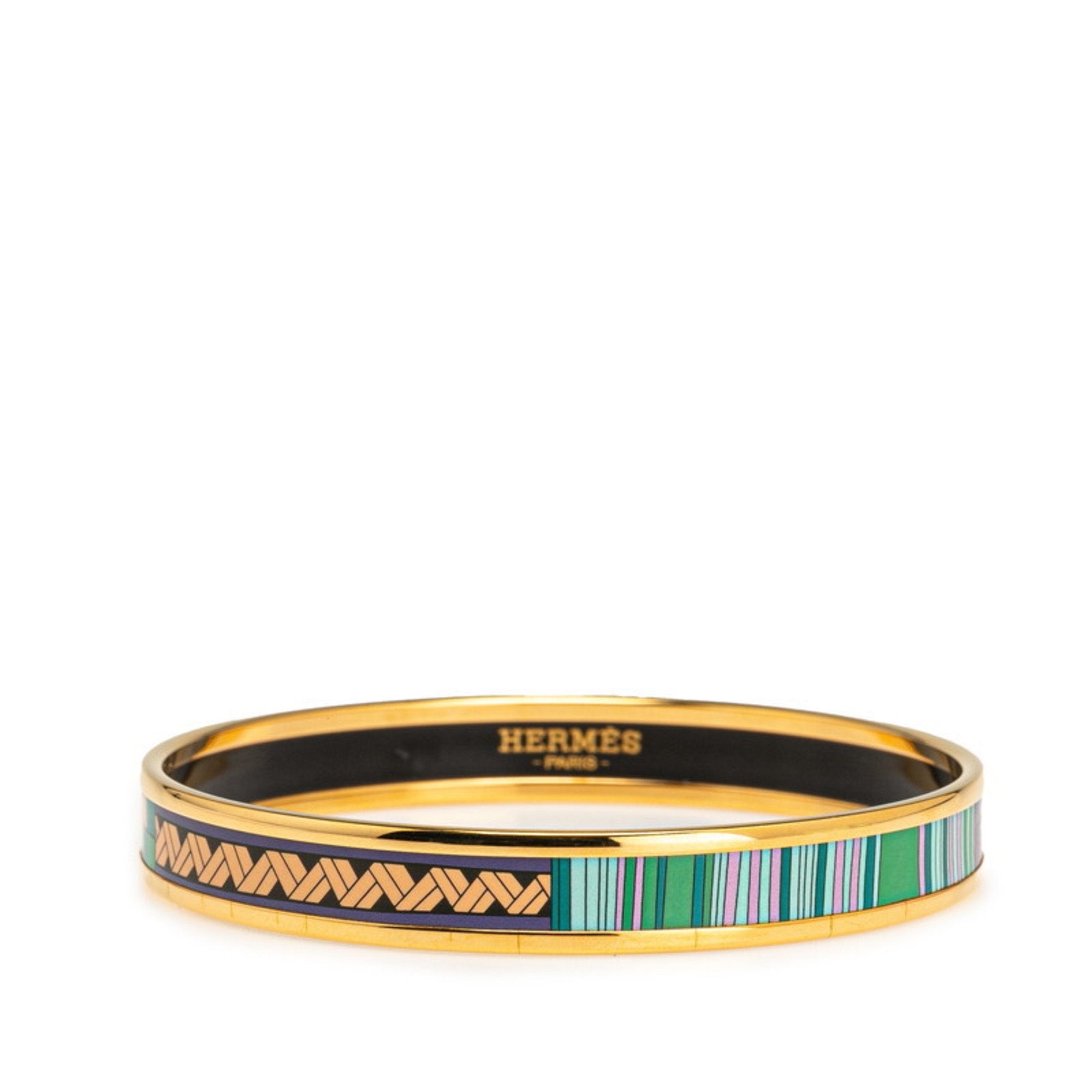 Enamel Bracelet Gold With Purple And Multicolor Plated