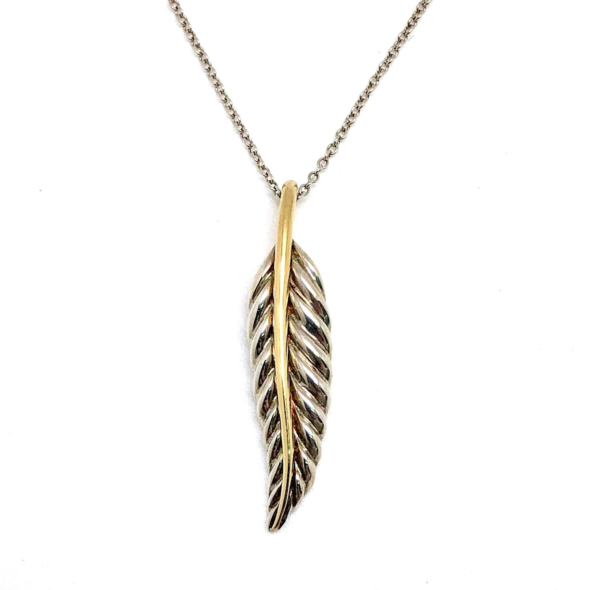 Pendant Necklace 18K Gold and Sterling Silver