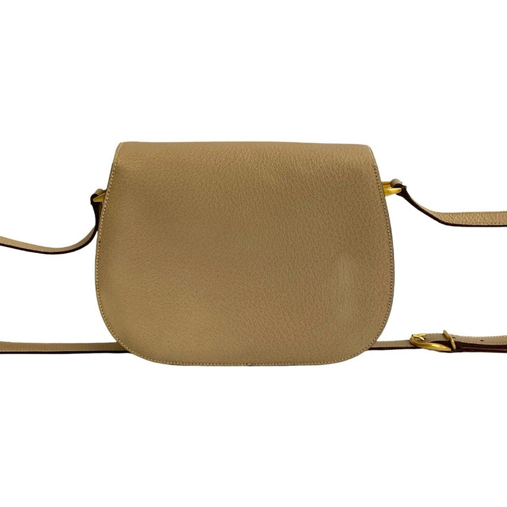 Vintage Convertible Bamboo Top Handle Bag Leather Small