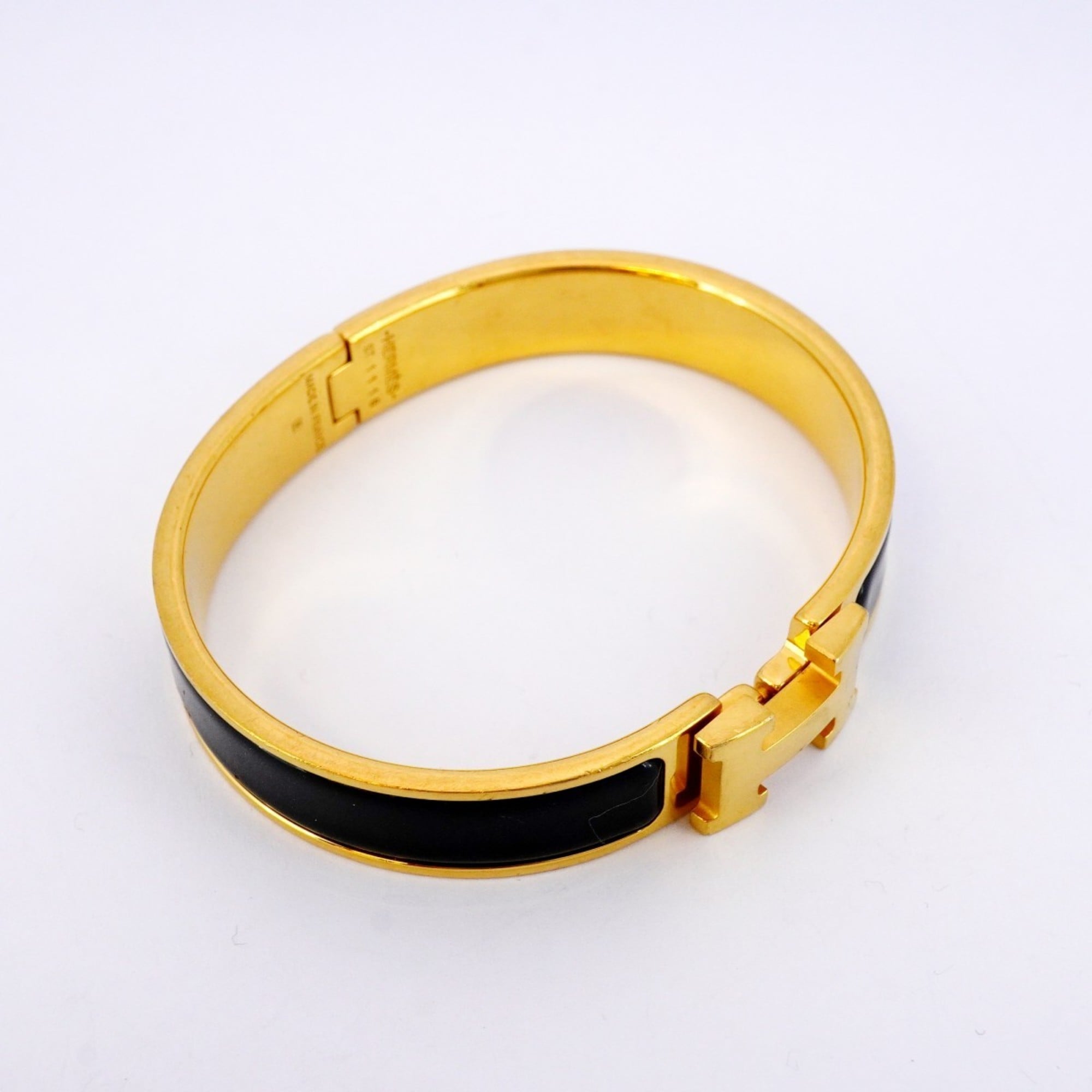 Click-Clack Mini Bangle Gold and Black Bracelet