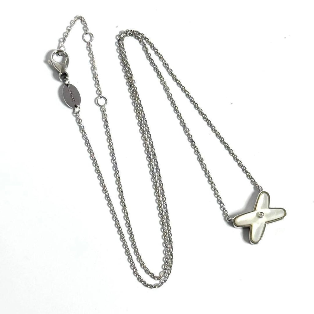 Jeux de Liens Pendant Necklace 18K White Gold