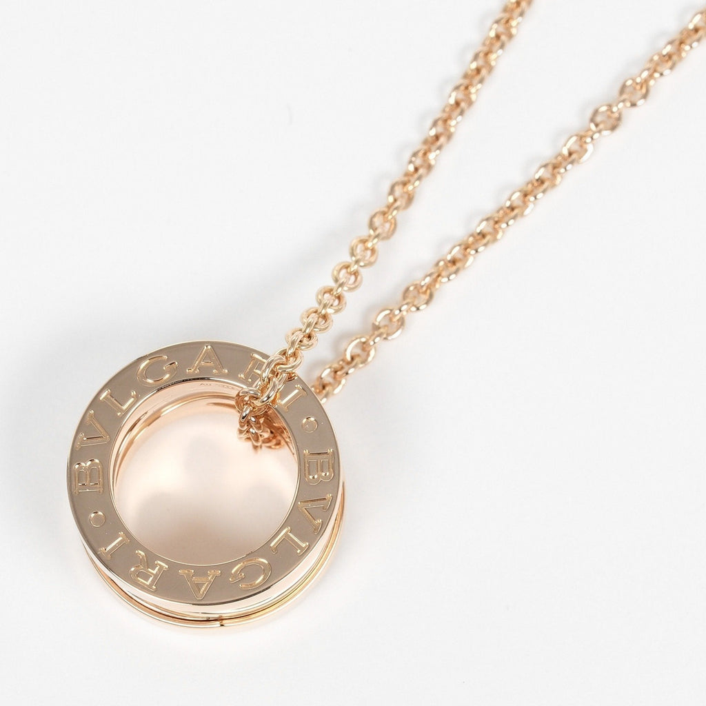 B.Zero1 Pendant Necklace Ceramic and 18K Rose Gold