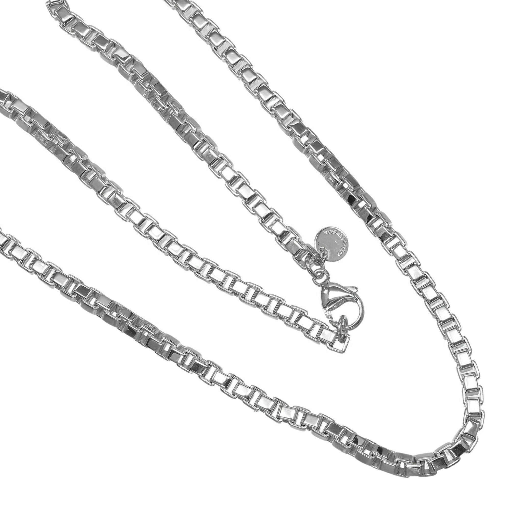 Venetian Pendant Necklace Sterling Silver