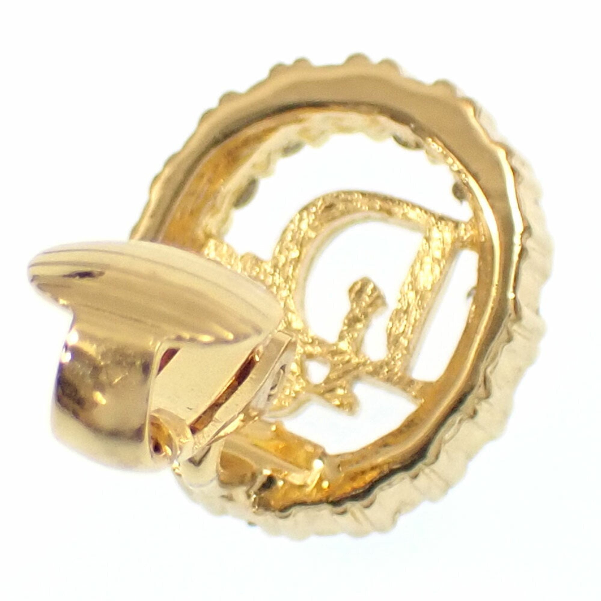 Earrings Rhinestone Gold-Tone Metal