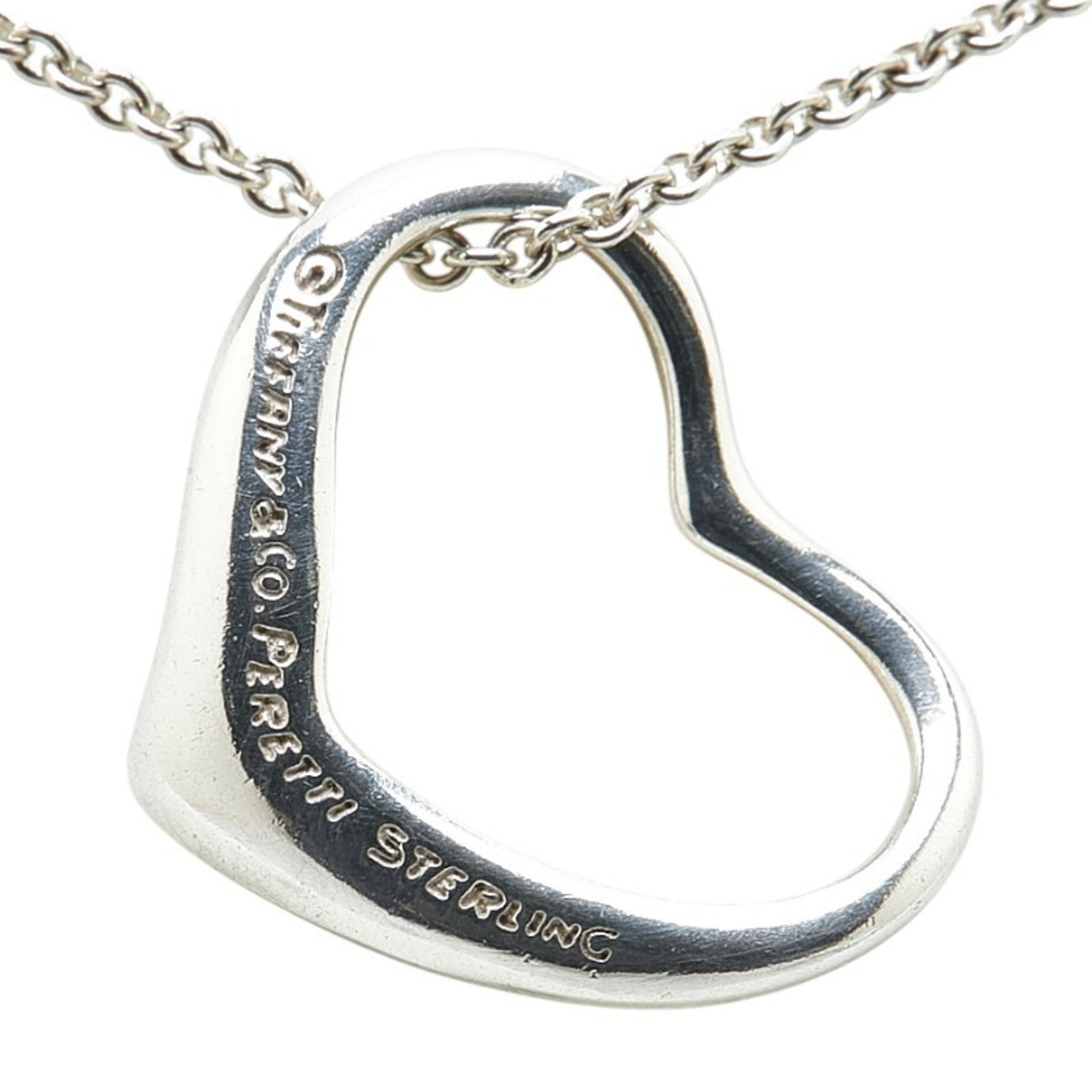 Heart Pendant Necklace Sterling Silver