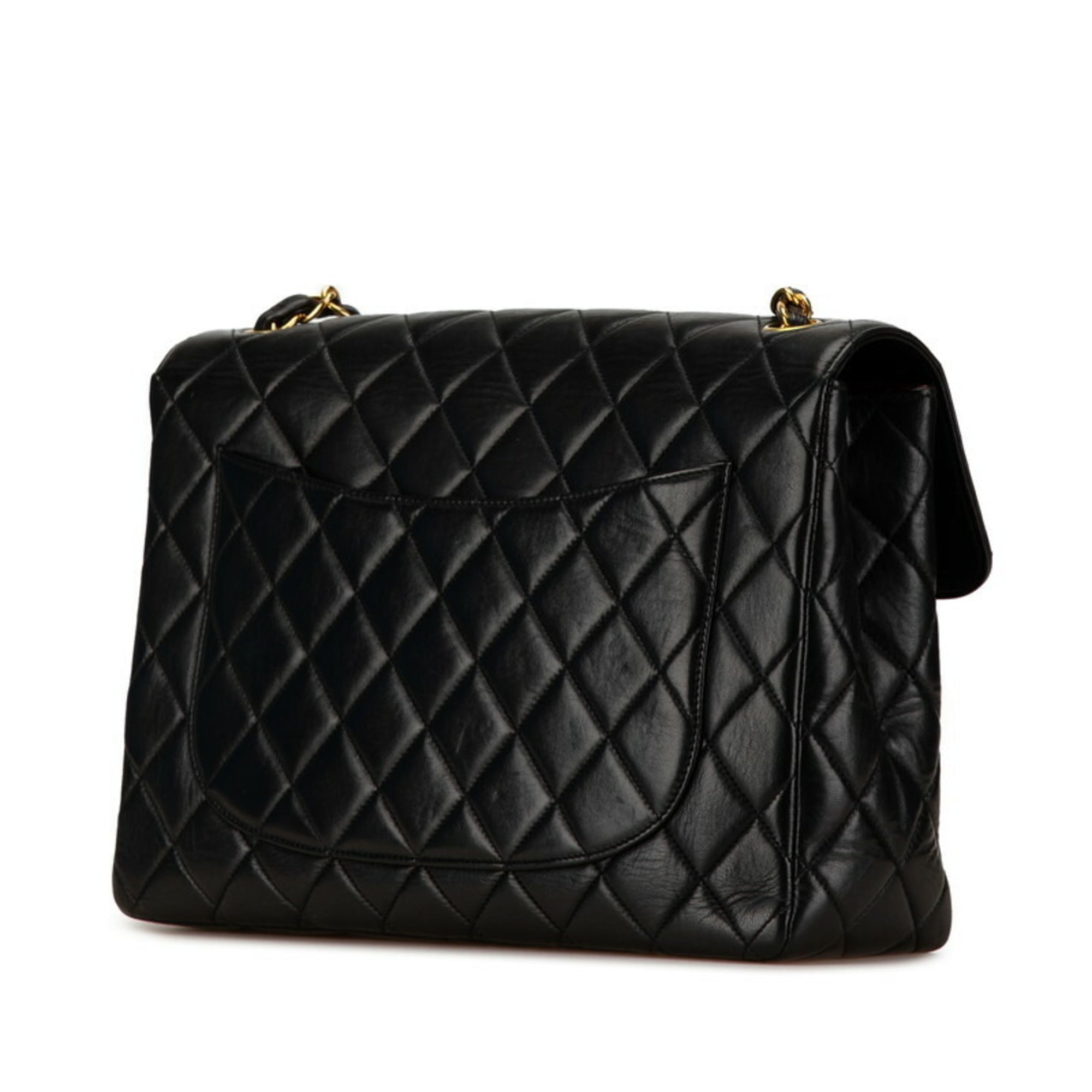 Vintage Classic Single Flap Bag Quilted Lambskin Jumbo