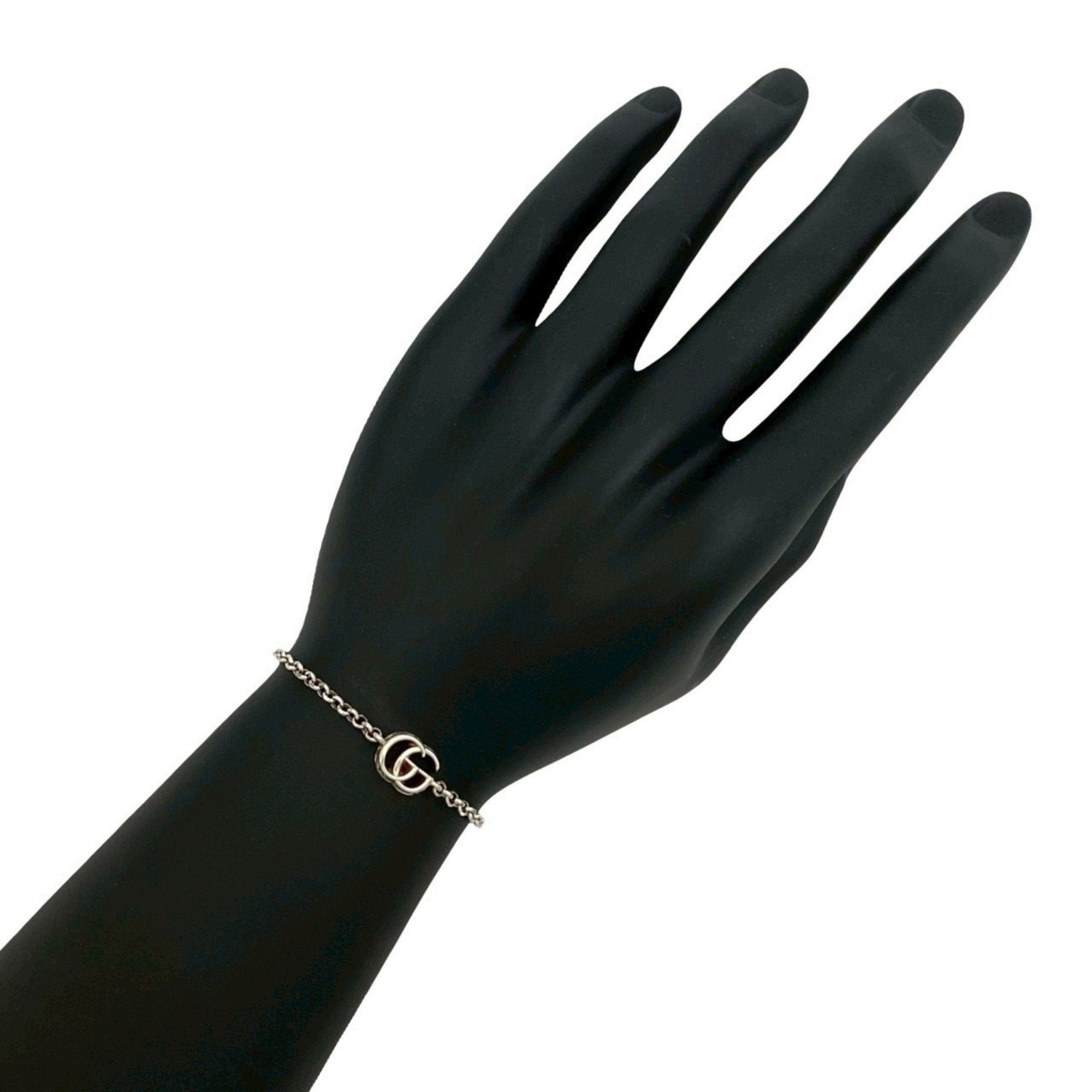 Double G Motif Bracelet Sterling Silver
