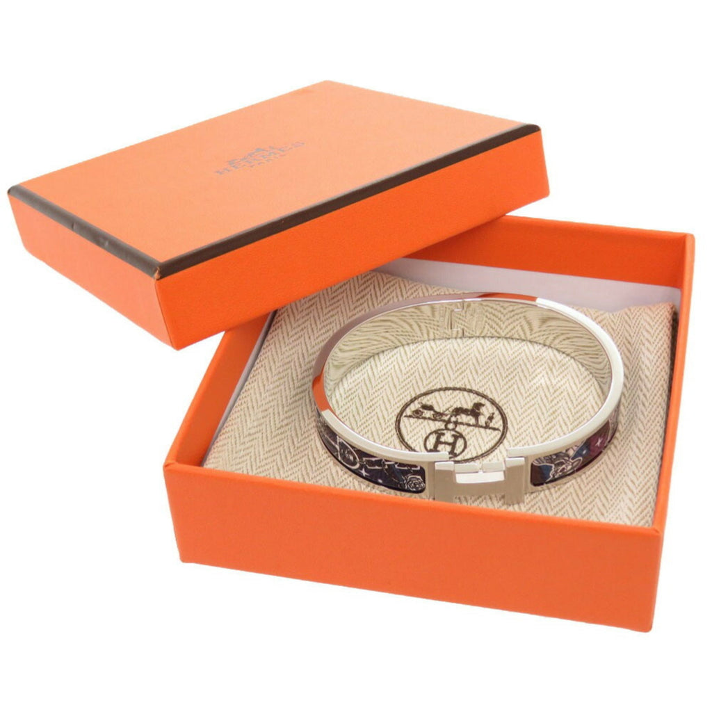 Click C'est La Fit Fan Bangle Metal Navy and Silver Bracelet