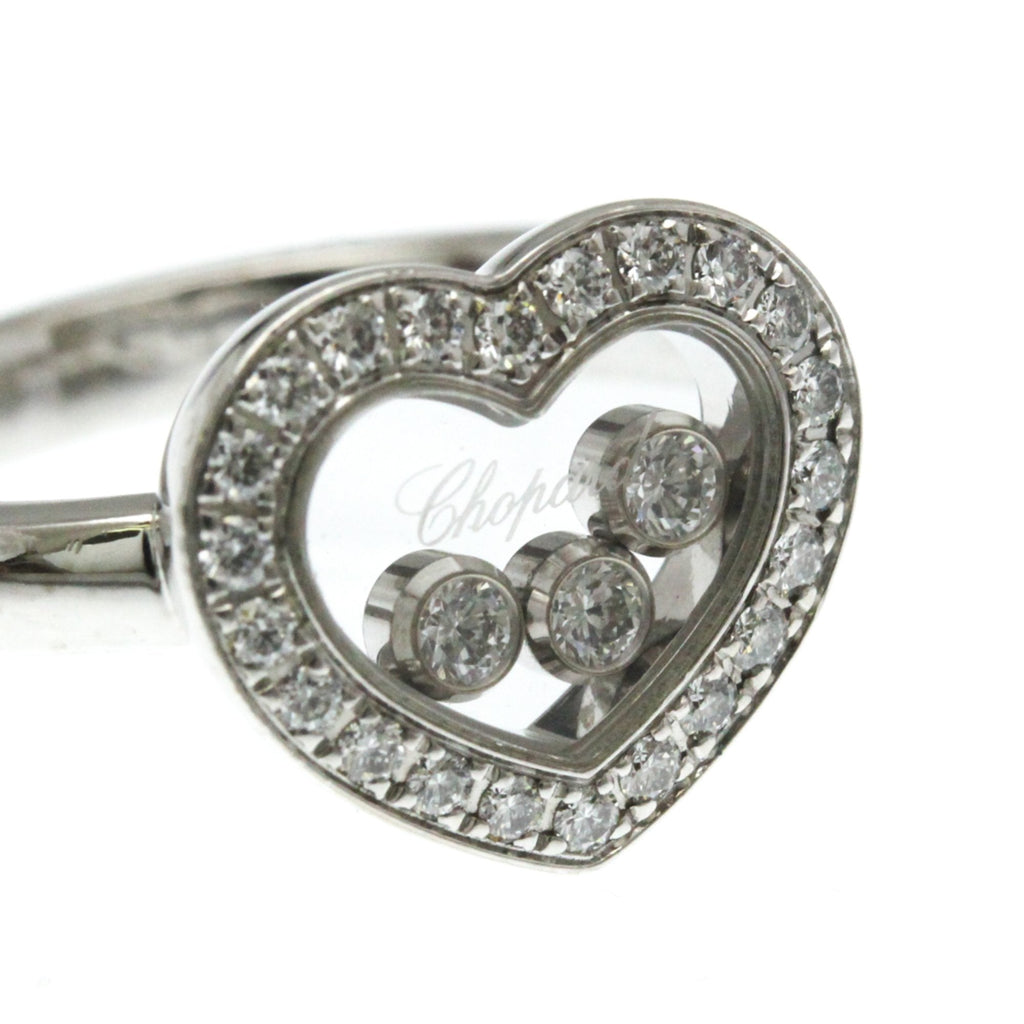 Happy Diamonds Band Ring 18K White Gold with Diamond