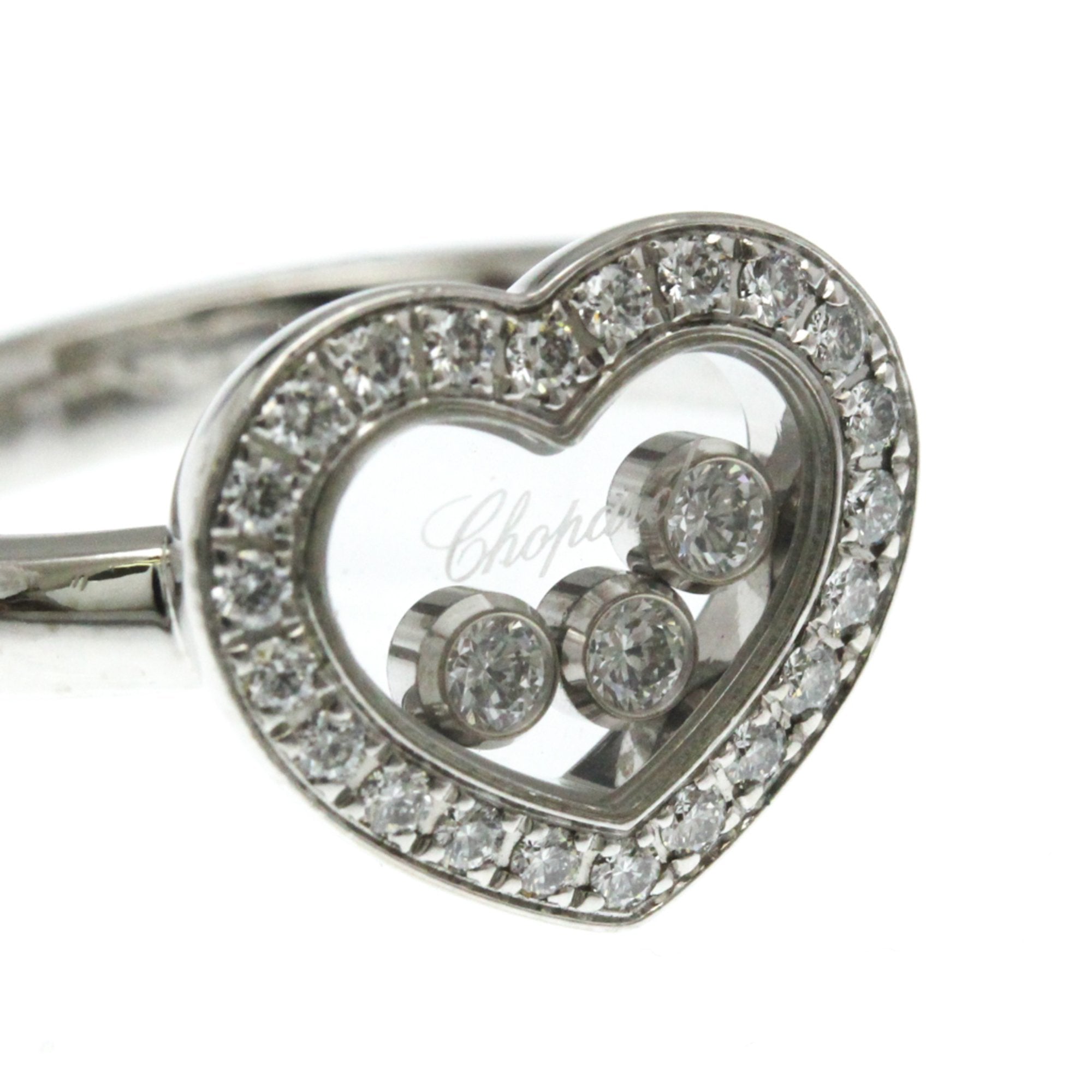 Happy Diamonds Band Ring 18K White Gold with Diamond