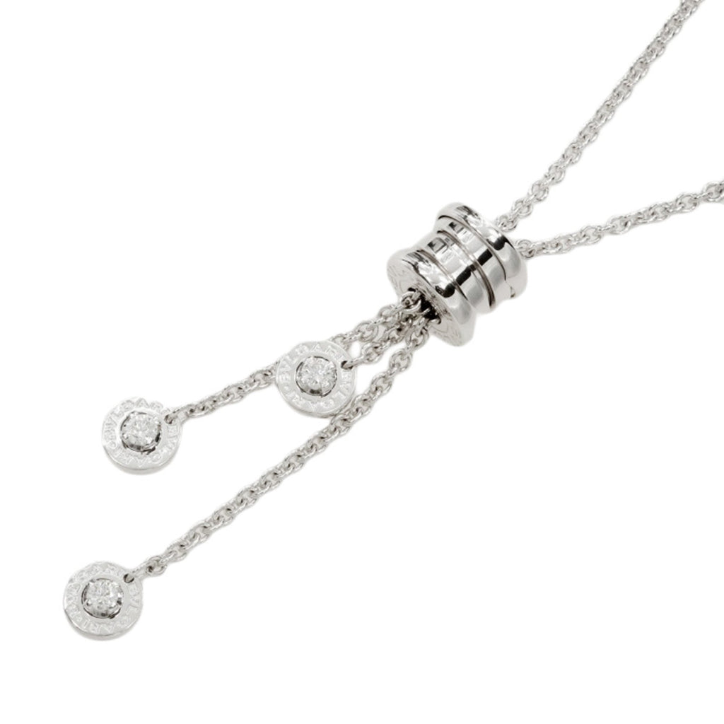 B.Zero1 Pendant Necklace 18K White Gold with Diamond