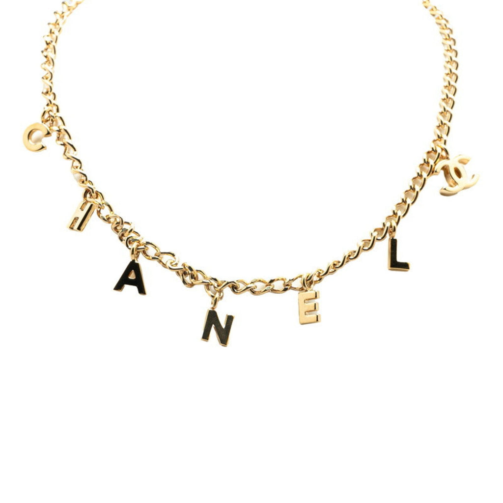 CC Logo Pendant Necklace Metal