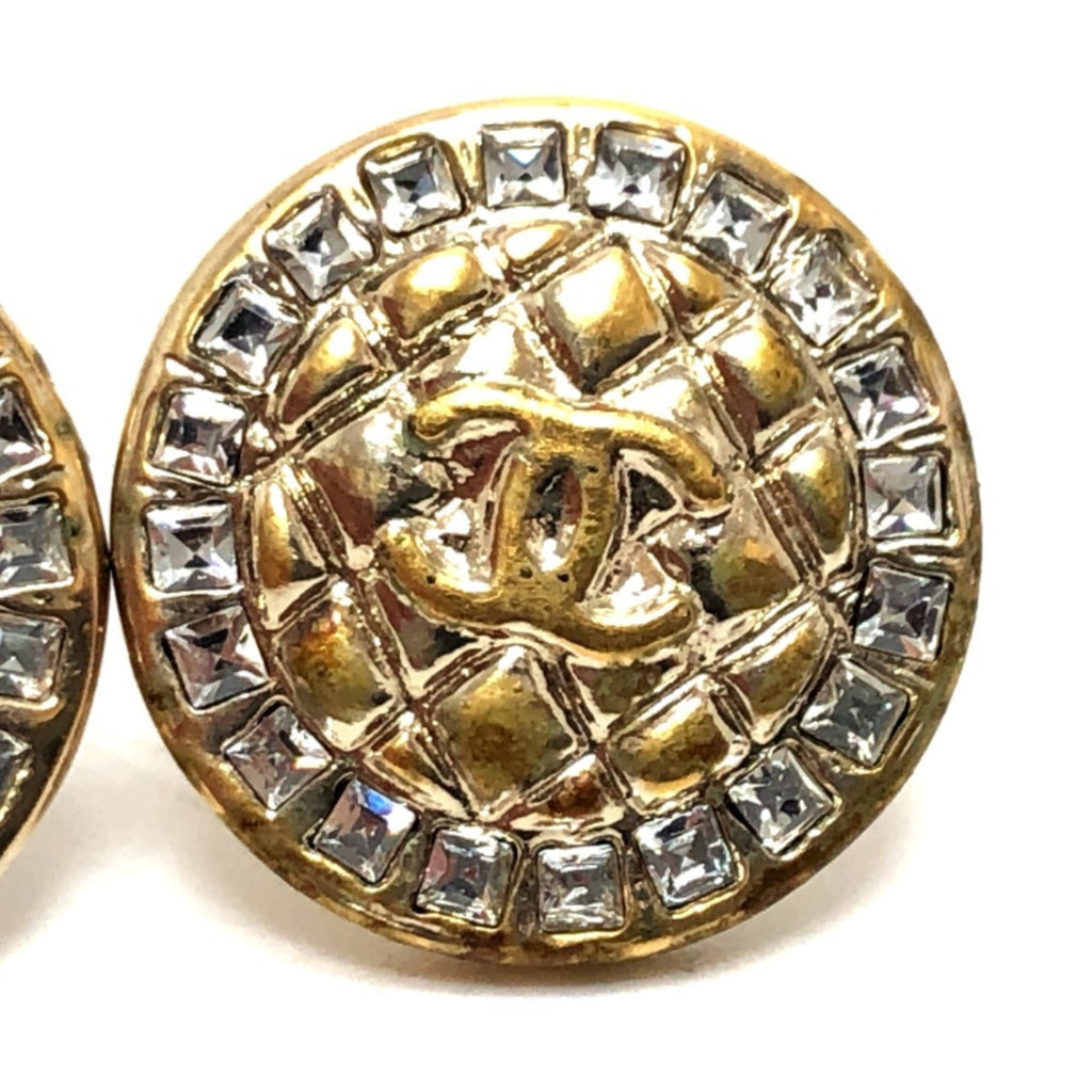 CC Logo Earrings Gold-Tone Metal Gold-Tone Metal
